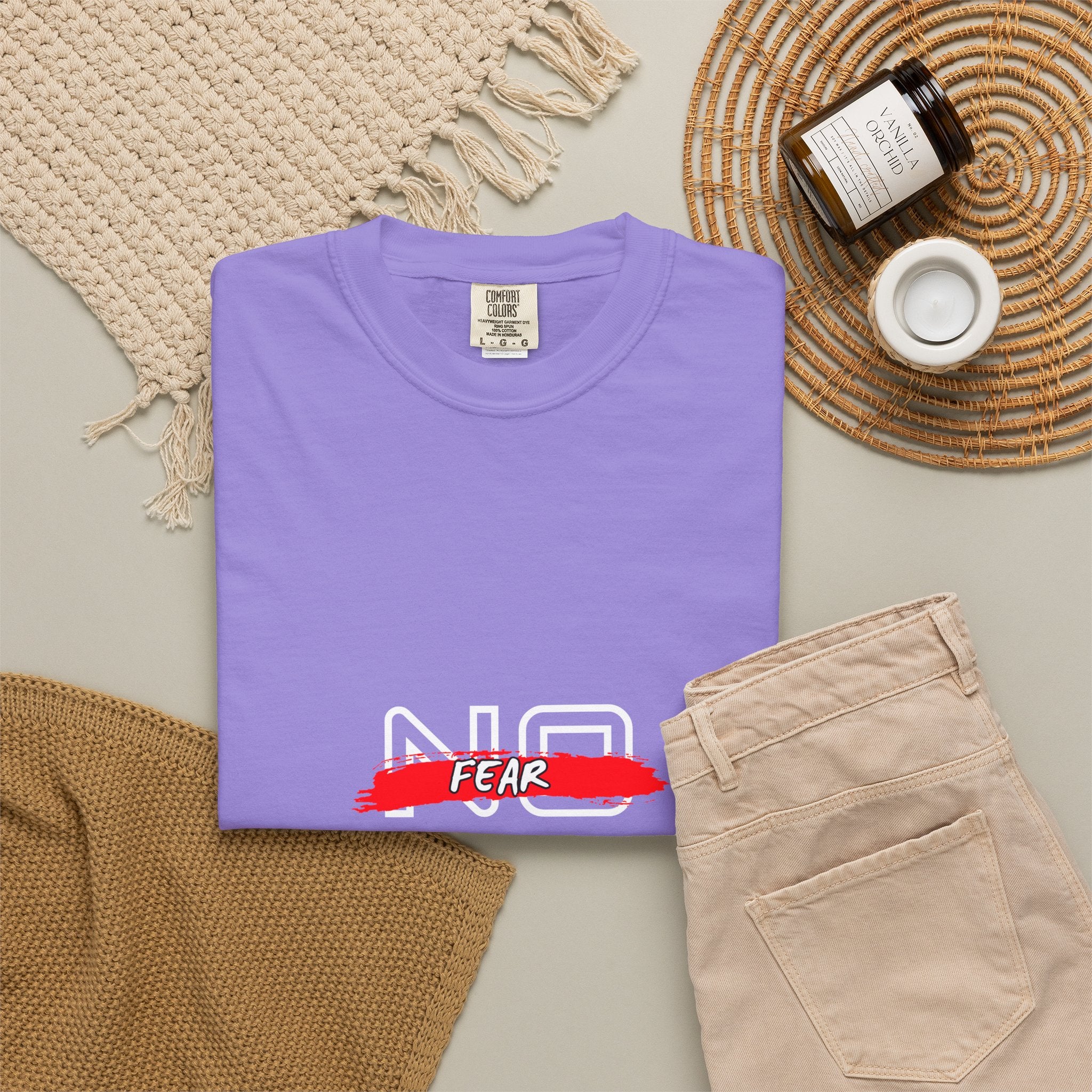 T-Shirt — "No Fear, No Limits, No Excuses" Motivational Graphic Tee