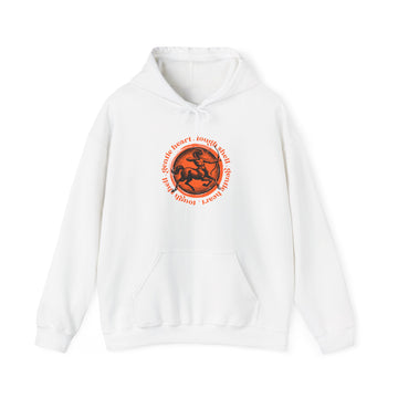 Horse Rider Graphic Hoodie — Vintage Equestrian Circle Design