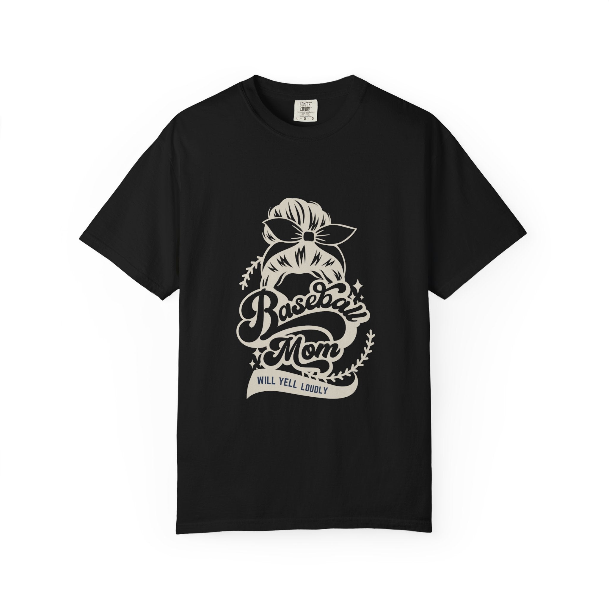 Baseball Mom T-Shirt — 'Baseball Mom Will Yell Loudly' Graphic Tee
