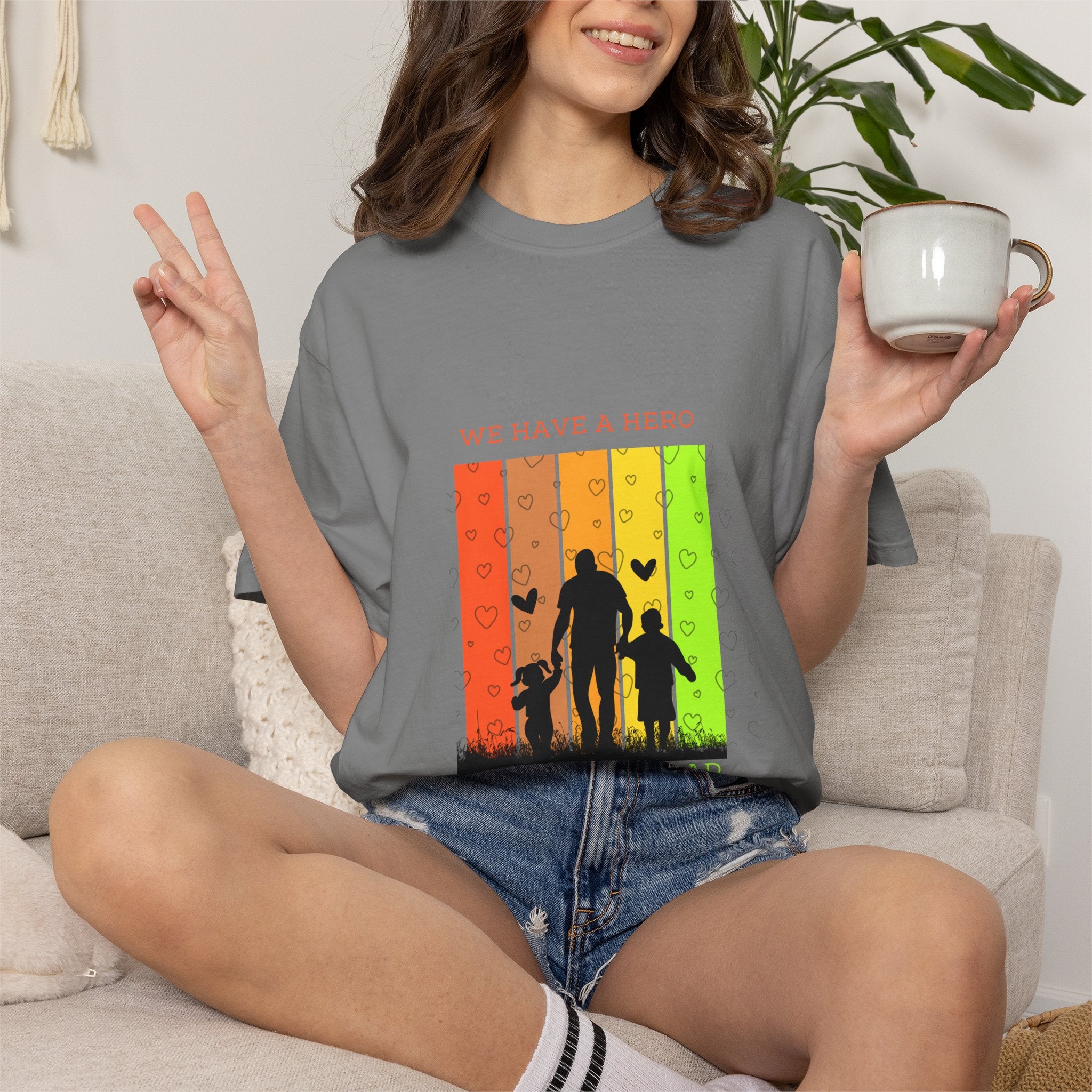 We Have a Hero Family Silhouette T-Shirt
