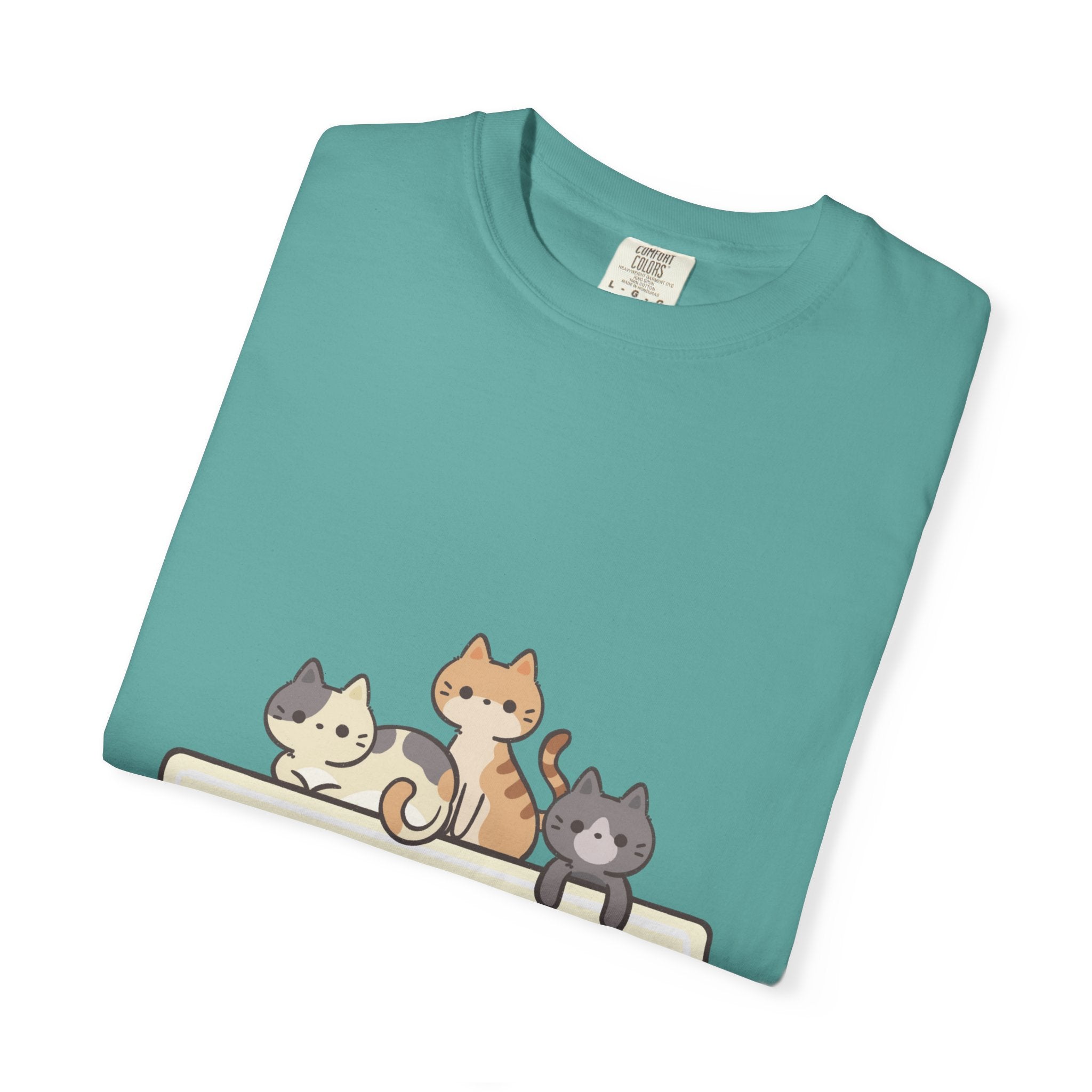 Pet Lover T-Shirt — "Life is More Colorful if You Have a Pet" Cute Cat Illustration