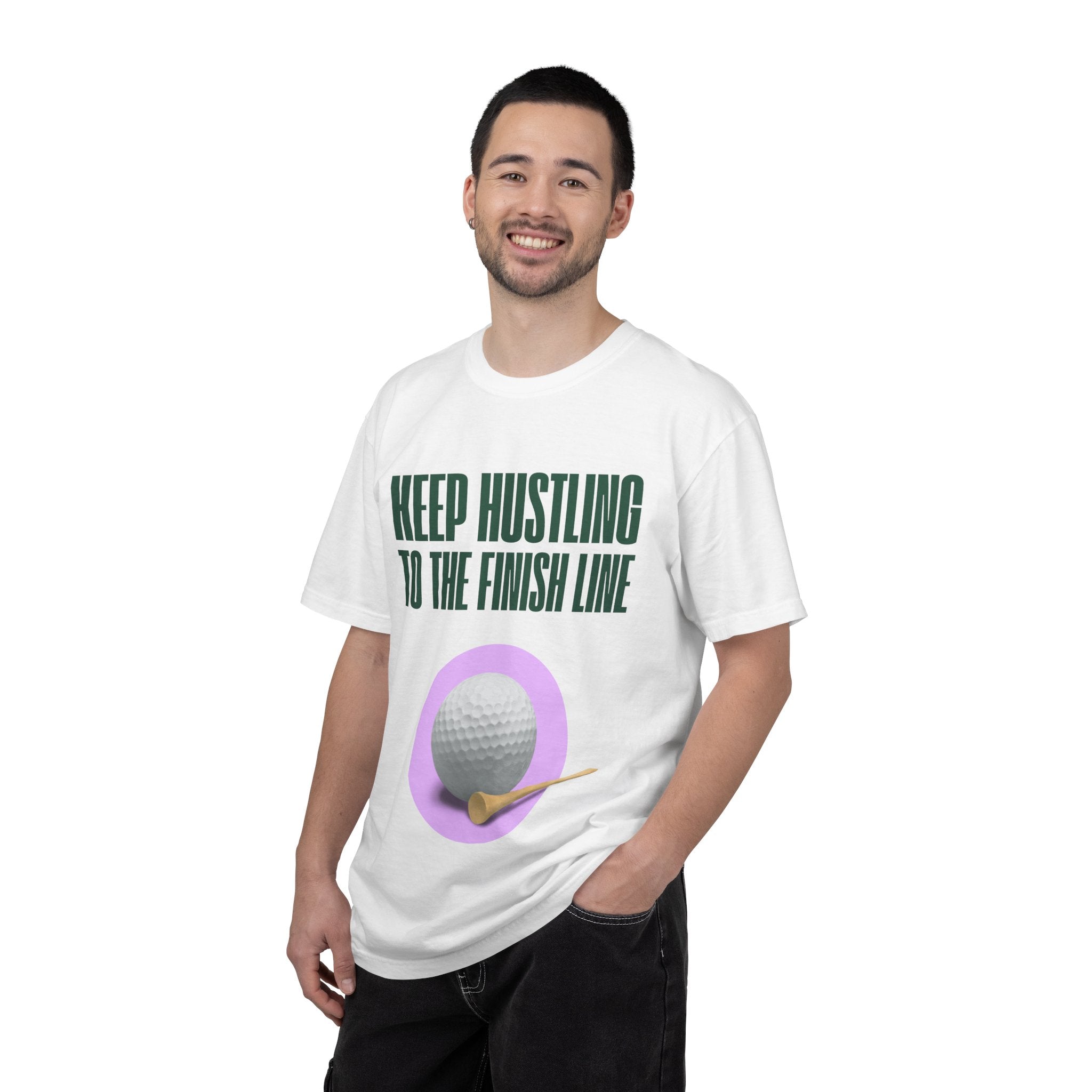 Keep Hustling to the Finish Line Golf T‑Shirt