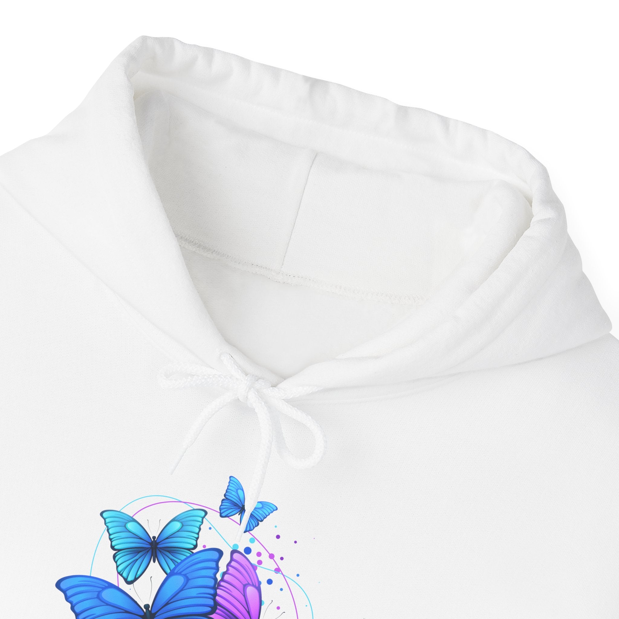 Butterfly Cluster Hoodie – Blue & Purple Butterfly Graphic Sweatshirt