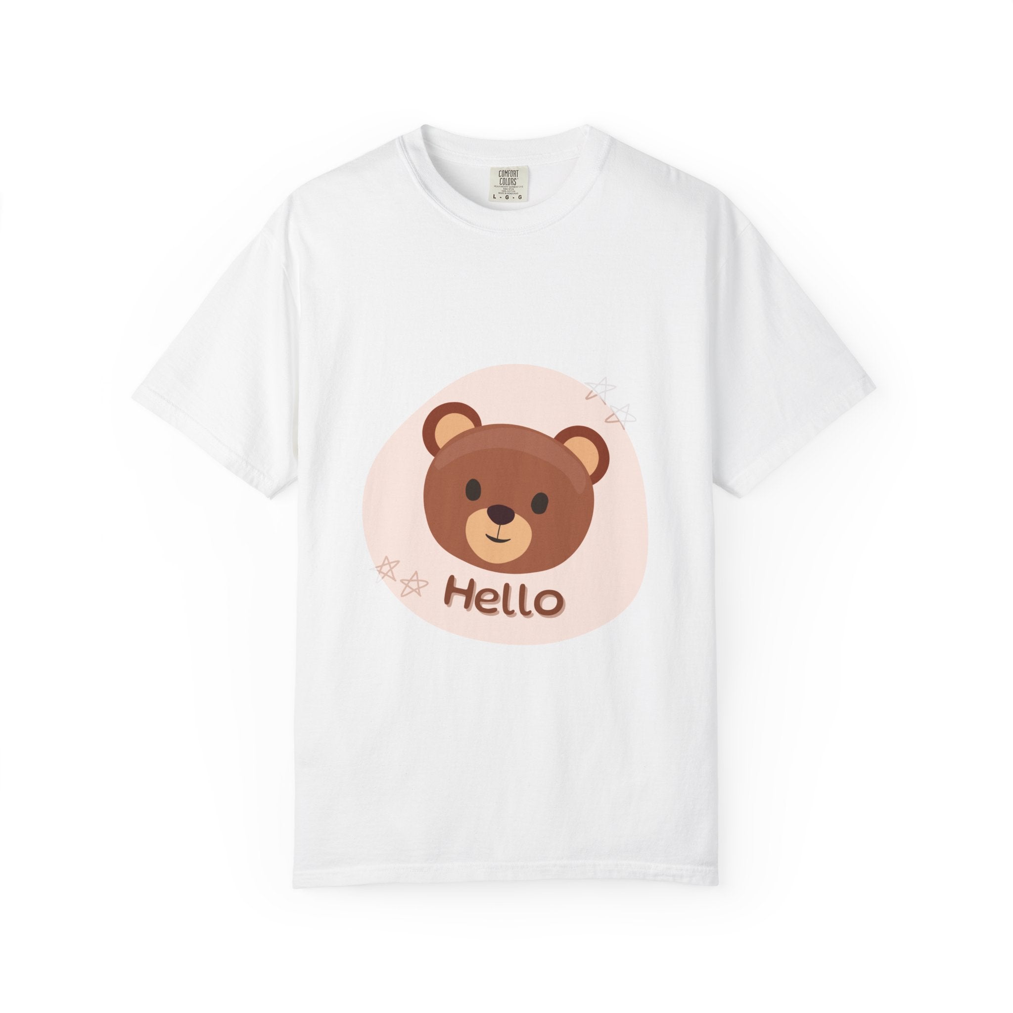Hello Bear T-Shirt — Cute Cartoon Teddy Graphic Tee