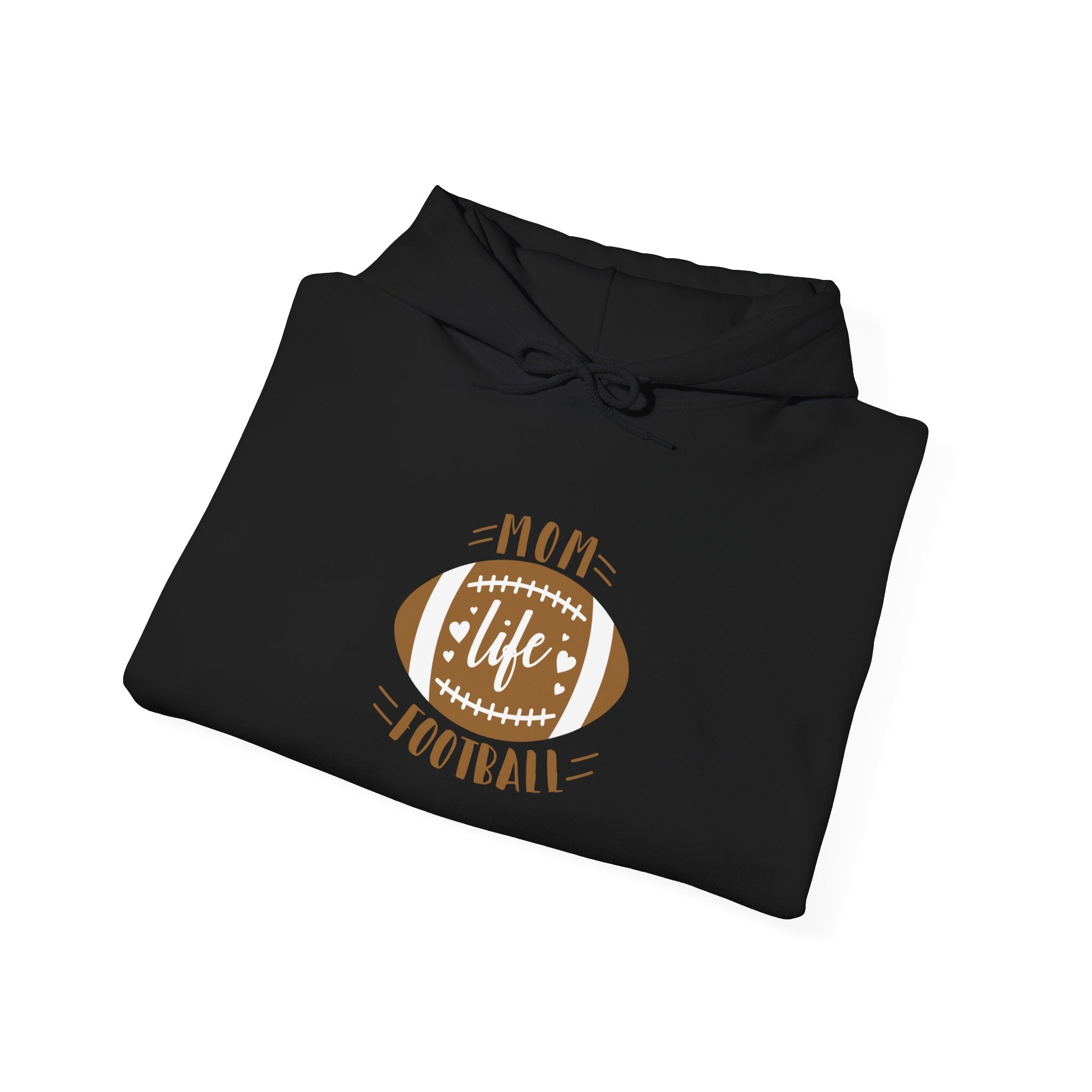 Football Mom Hoodie - "Mom Life Football" Pullover for Game Day