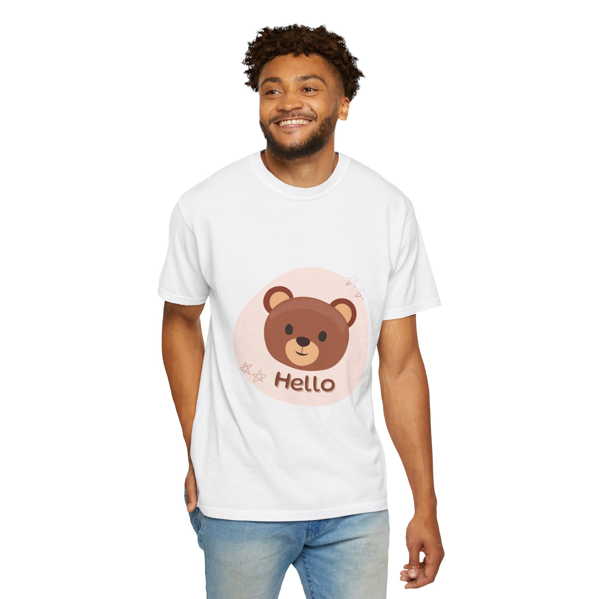 Hello Bear T-Shirt — Cute Cartoon Teddy Graphic Tee