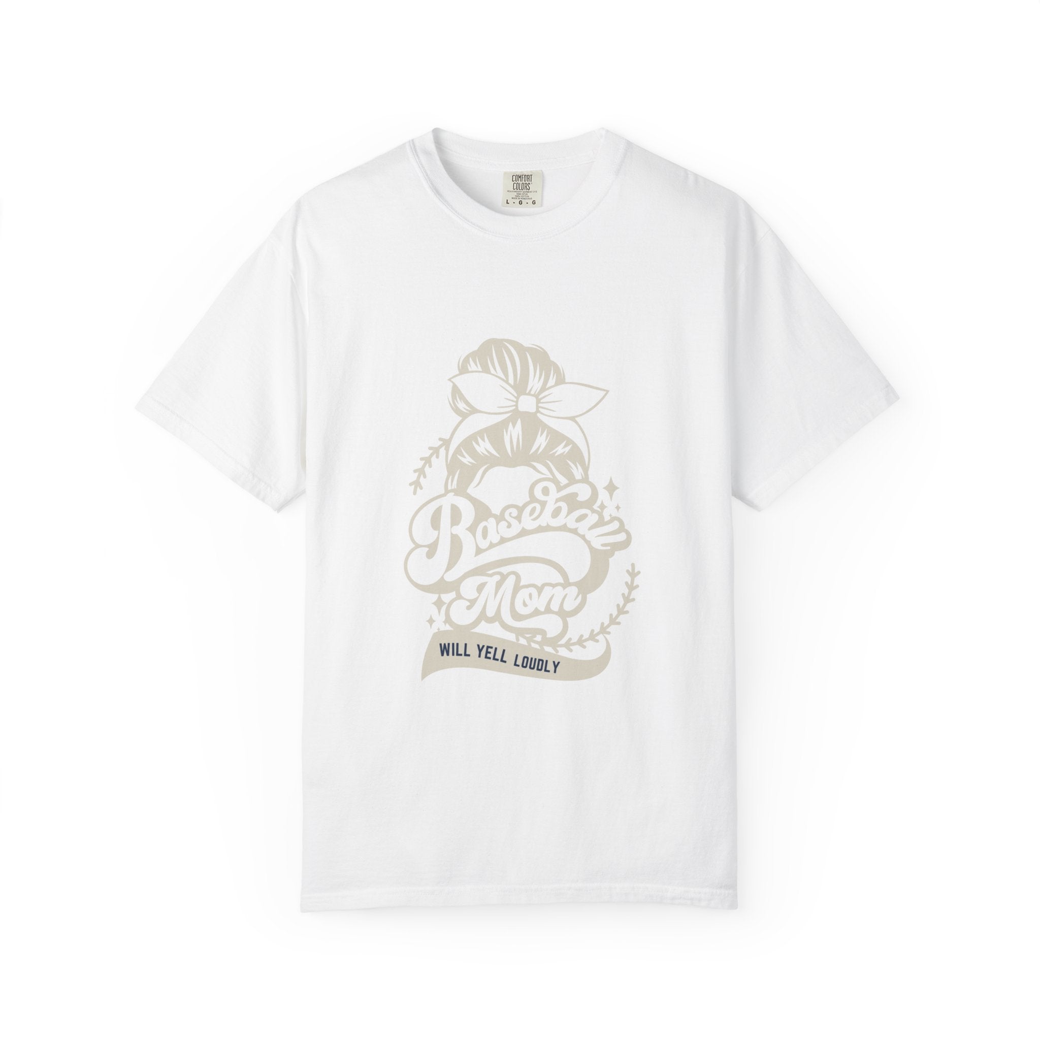 Baseball Mom T-Shirt — 'Baseball Mom Will Yell Loudly' Graphic Tee