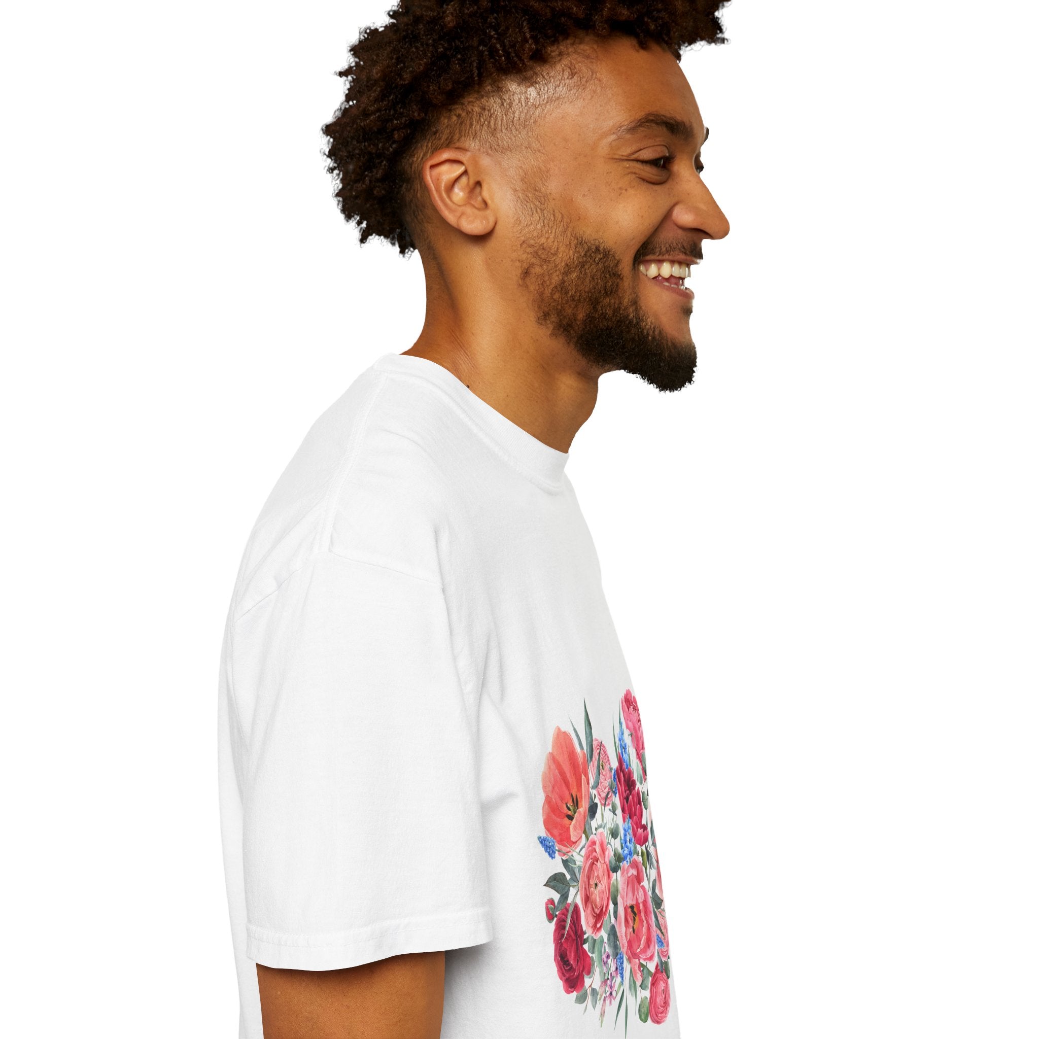 Floral Heart T-Shirt – Watercolor Rose Heart Graphic Tee (Valentine’s Day, Mother's Day)