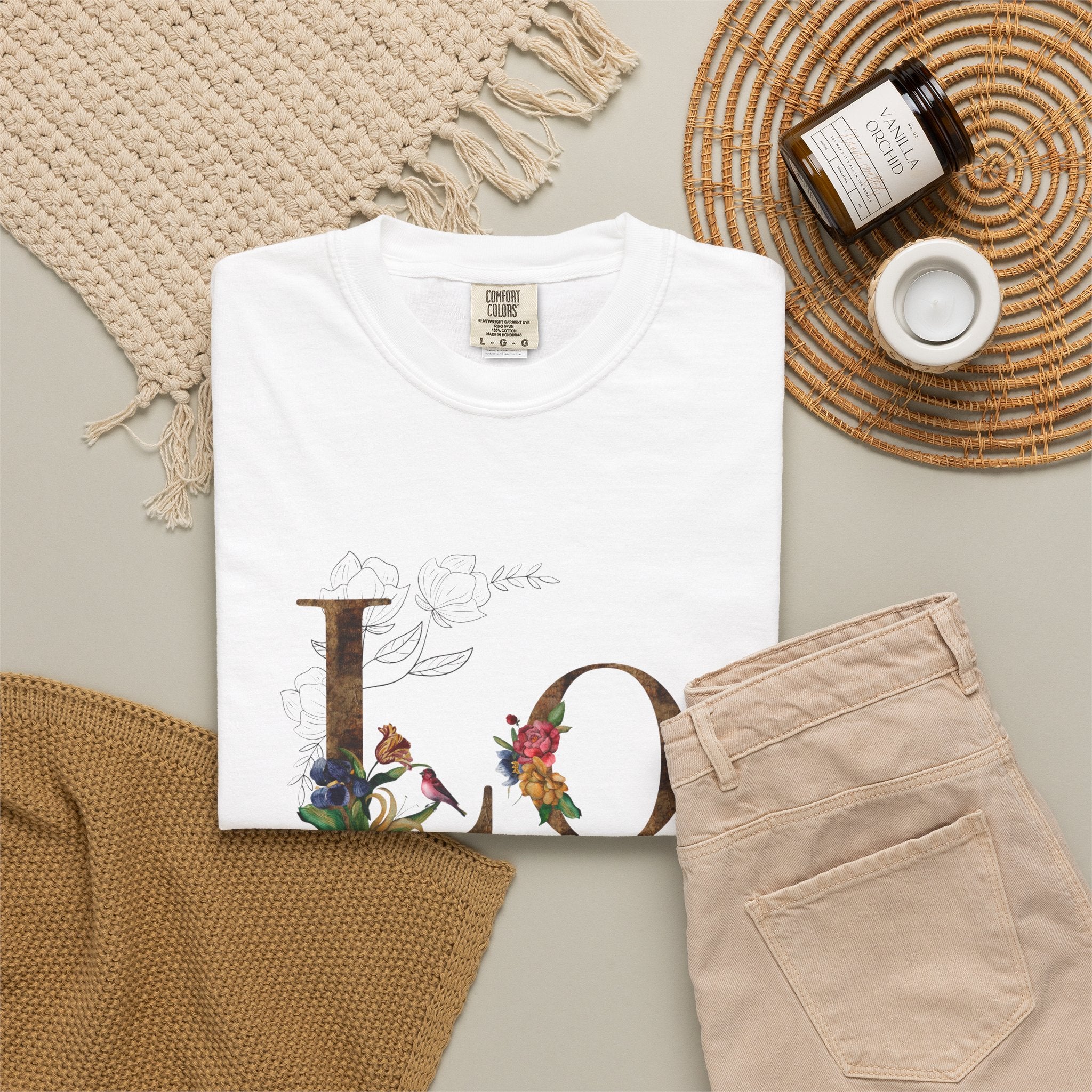 LOVE Floral Letter T-Shirt