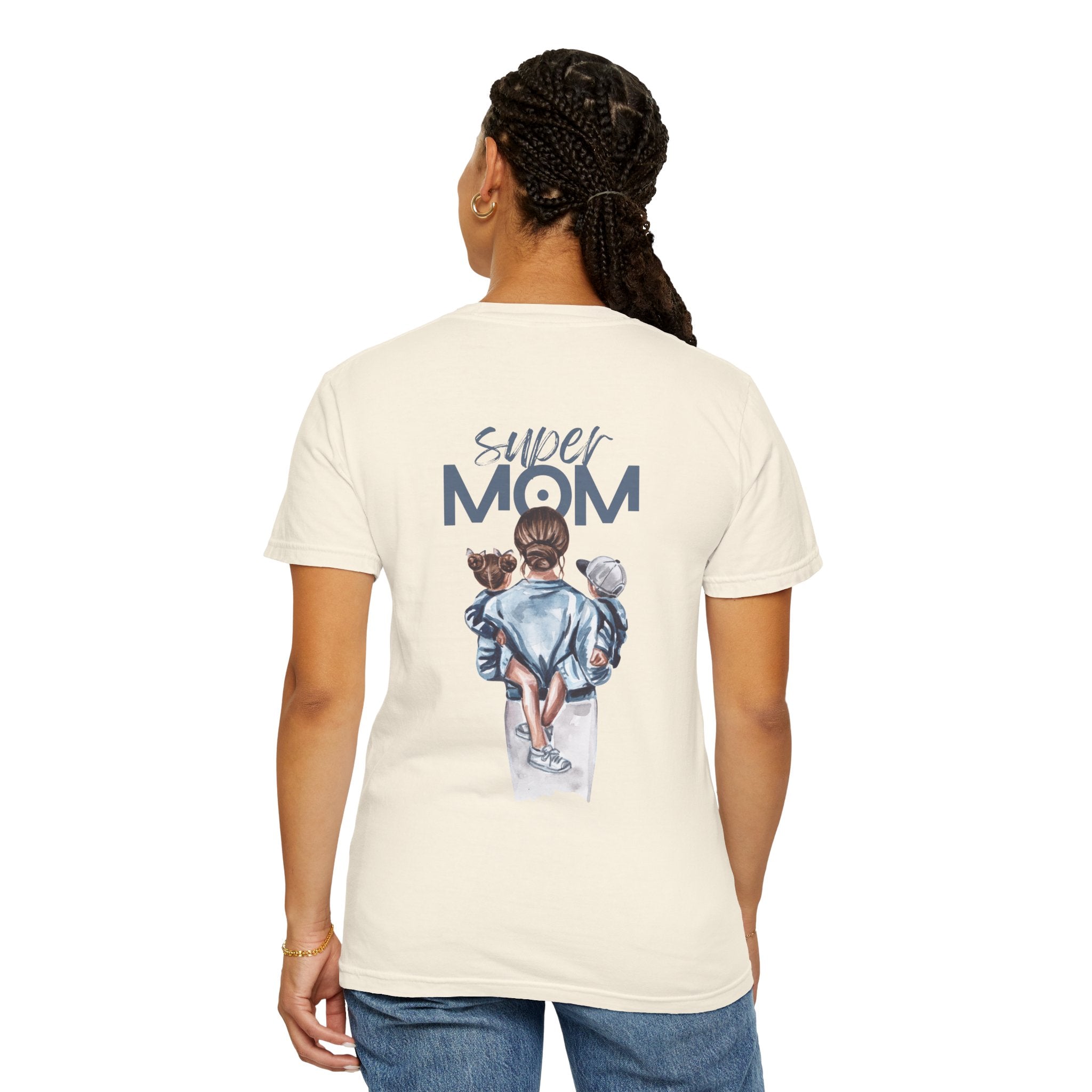 Super Mom T-Shirt — Mom with Kids Graphic Tee | Mother's Day Gift