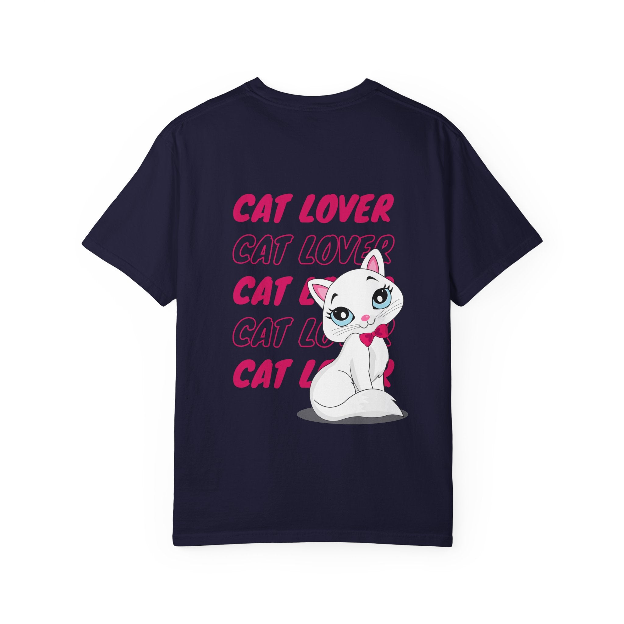 Cat Lover T-Shirt — Cute White Kitten Graphic Tee for Cat Moms & Fans