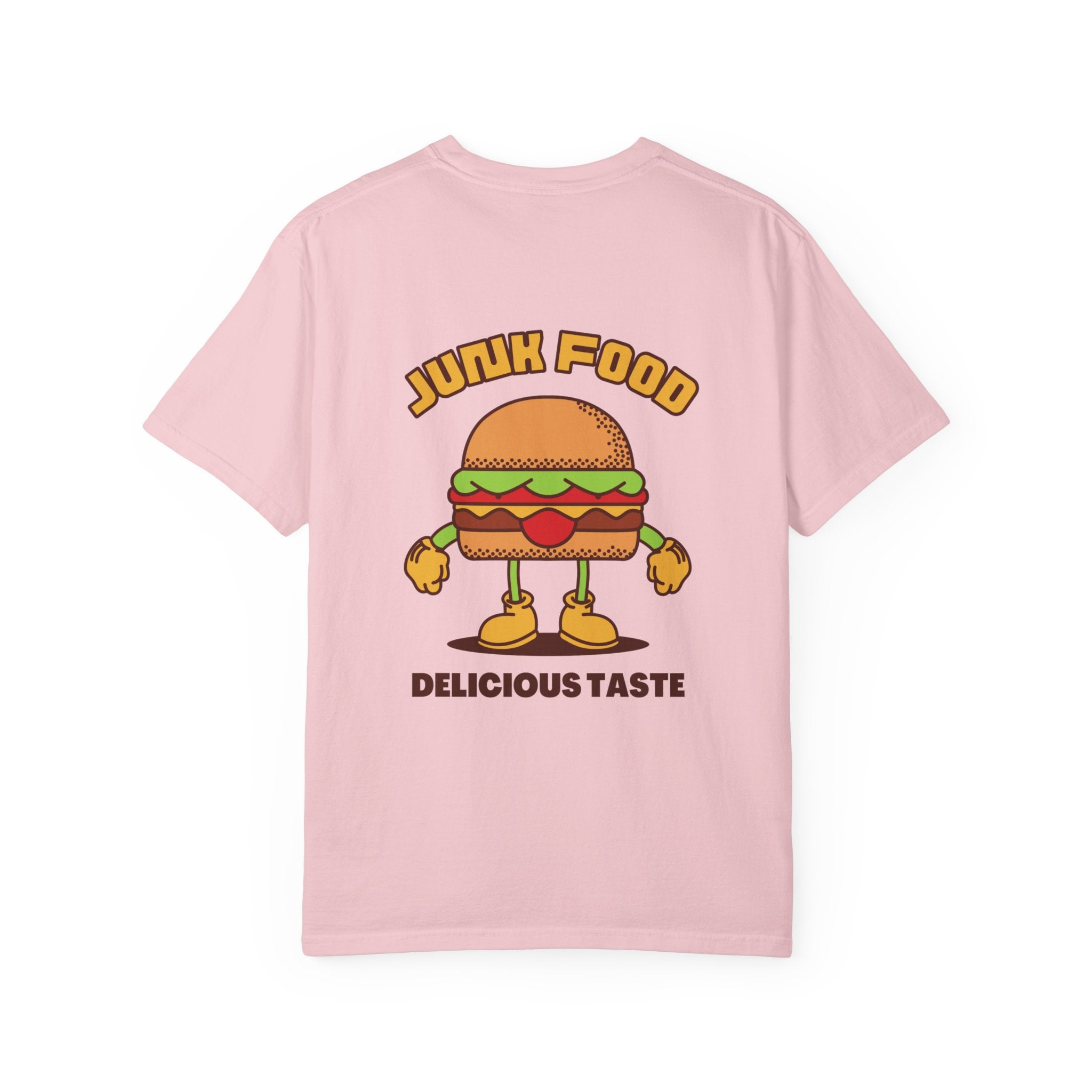 Junk Food Burger T-Shirt — Cute Retro ‘Delicious Taste’ Graphic Tee