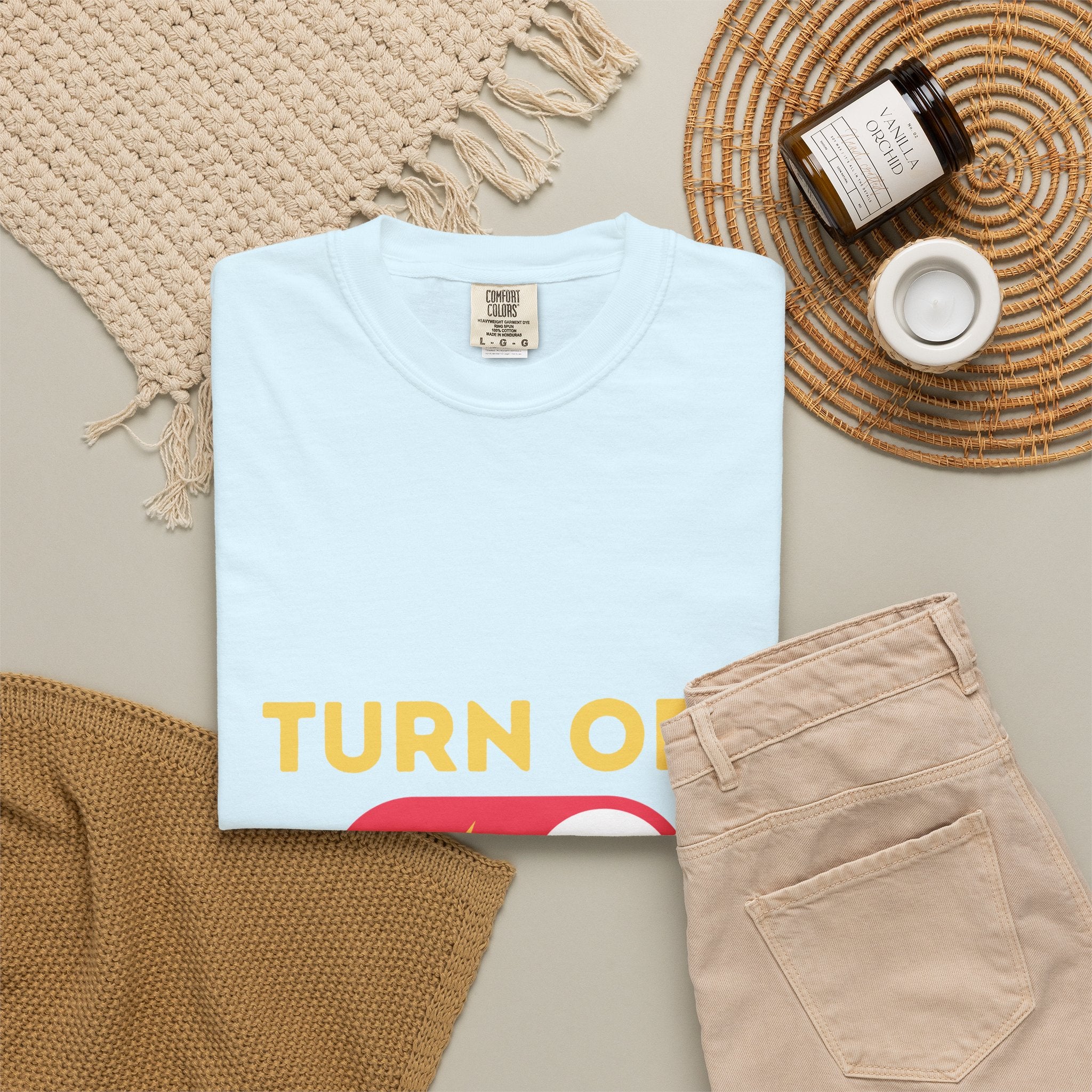 Turn Off Negativity T-Shirt — Positive Vibes Graphic Tee