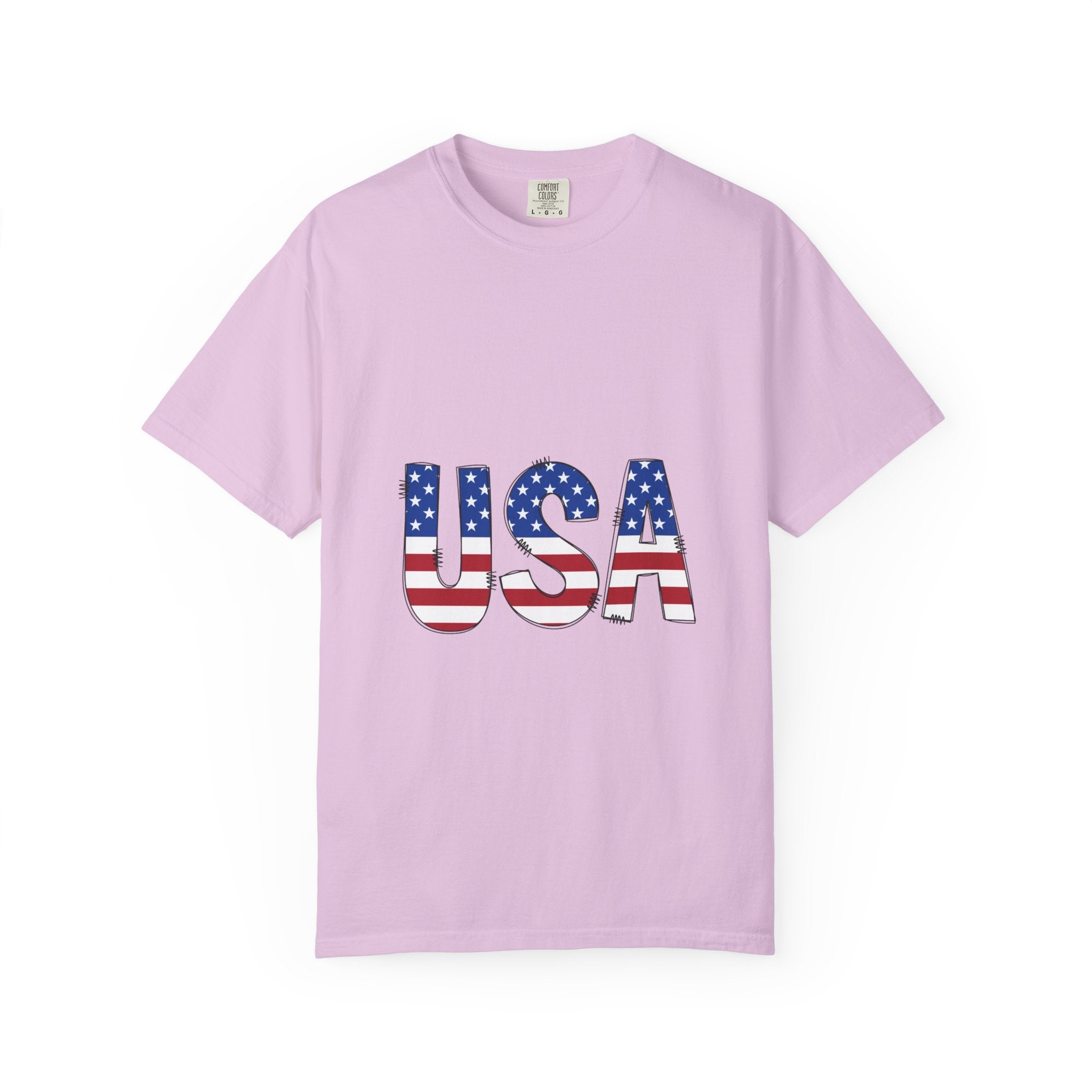USA Flag Graphic T-Shirt — Patriotic Fourth of July Tee