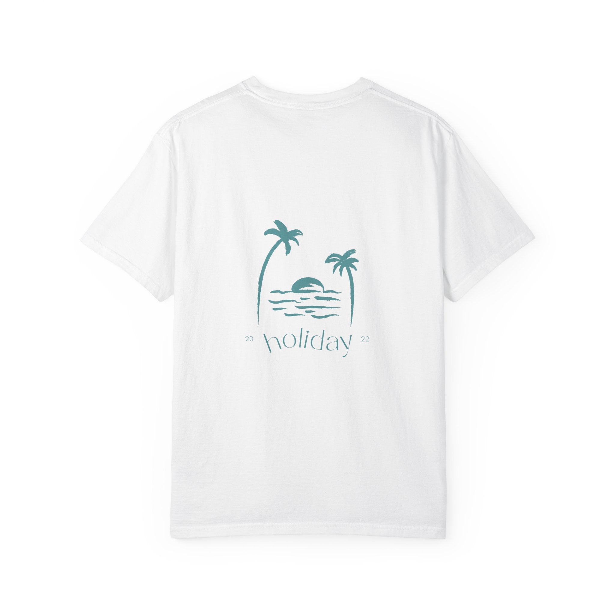 Holiday Palm Beach T-Shirt — Vintage Sunset Tropical Graphic