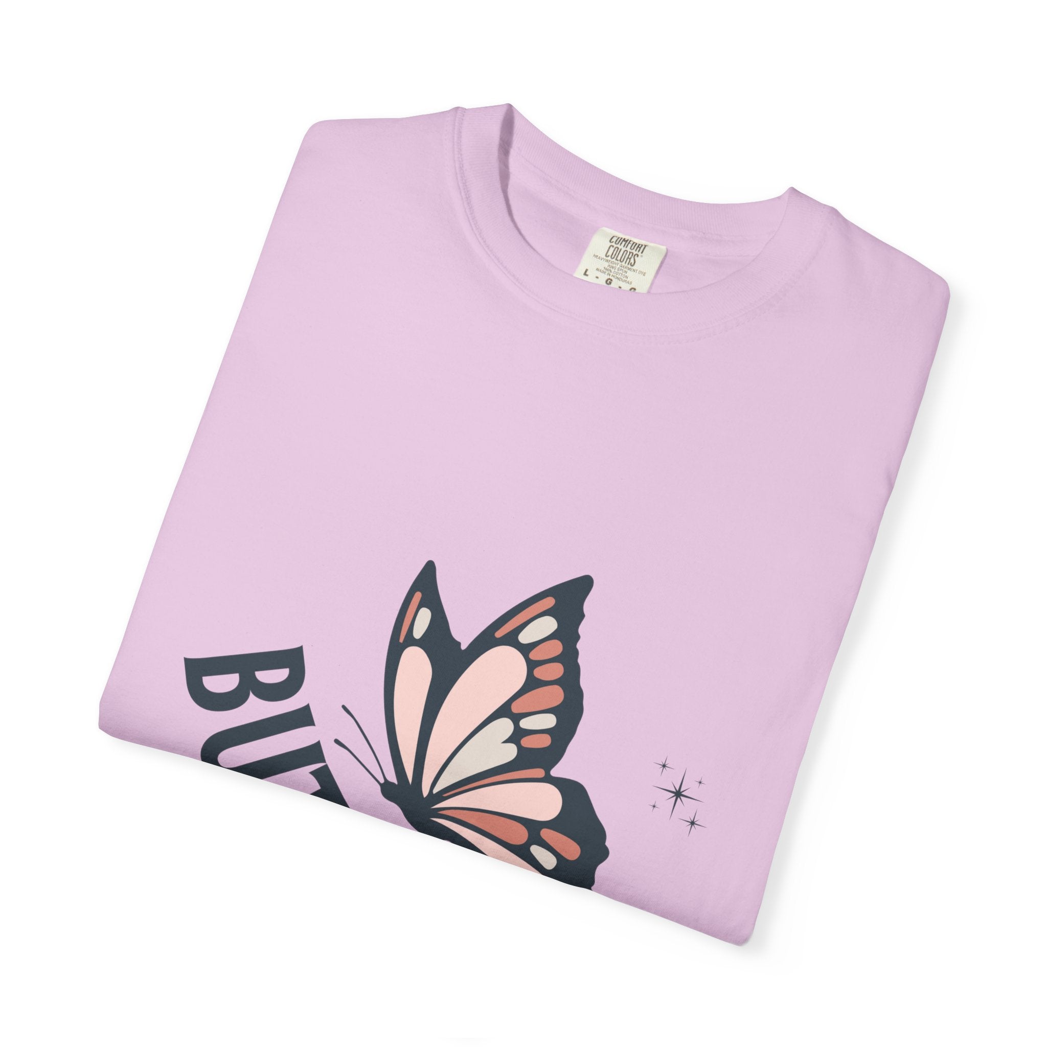 Butterfly Graphic T-Shirt — Pink Monarch Floral Tee