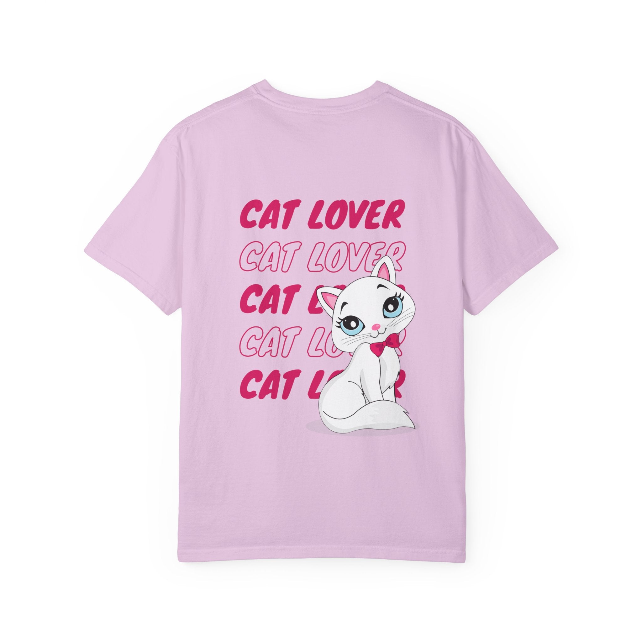 Cat Lover T-Shirt — Cute White Kitten Graphic Tee for Cat Moms & Fans