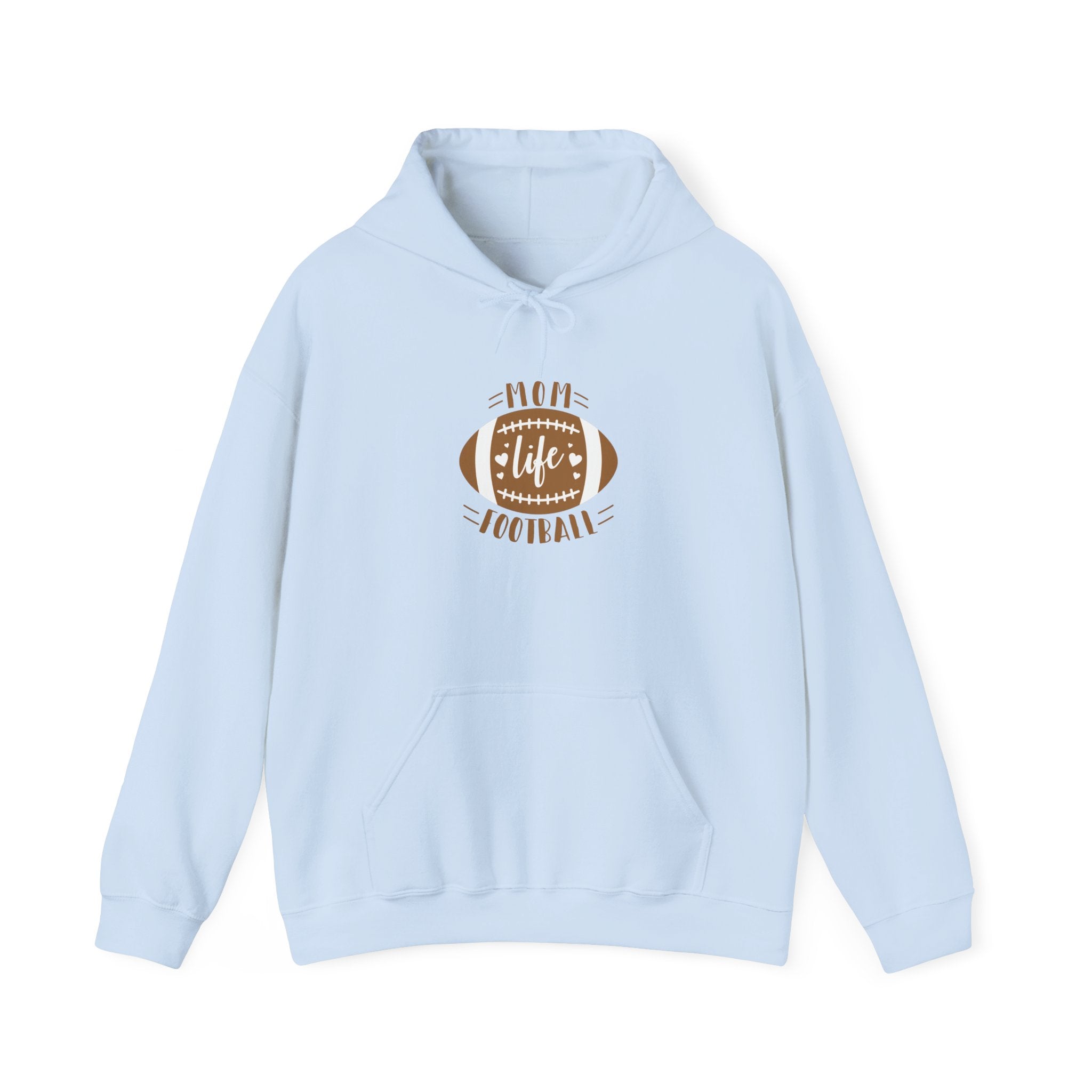 Football Mom Hoodie - "Mom Life Football" Pullover for Game Day