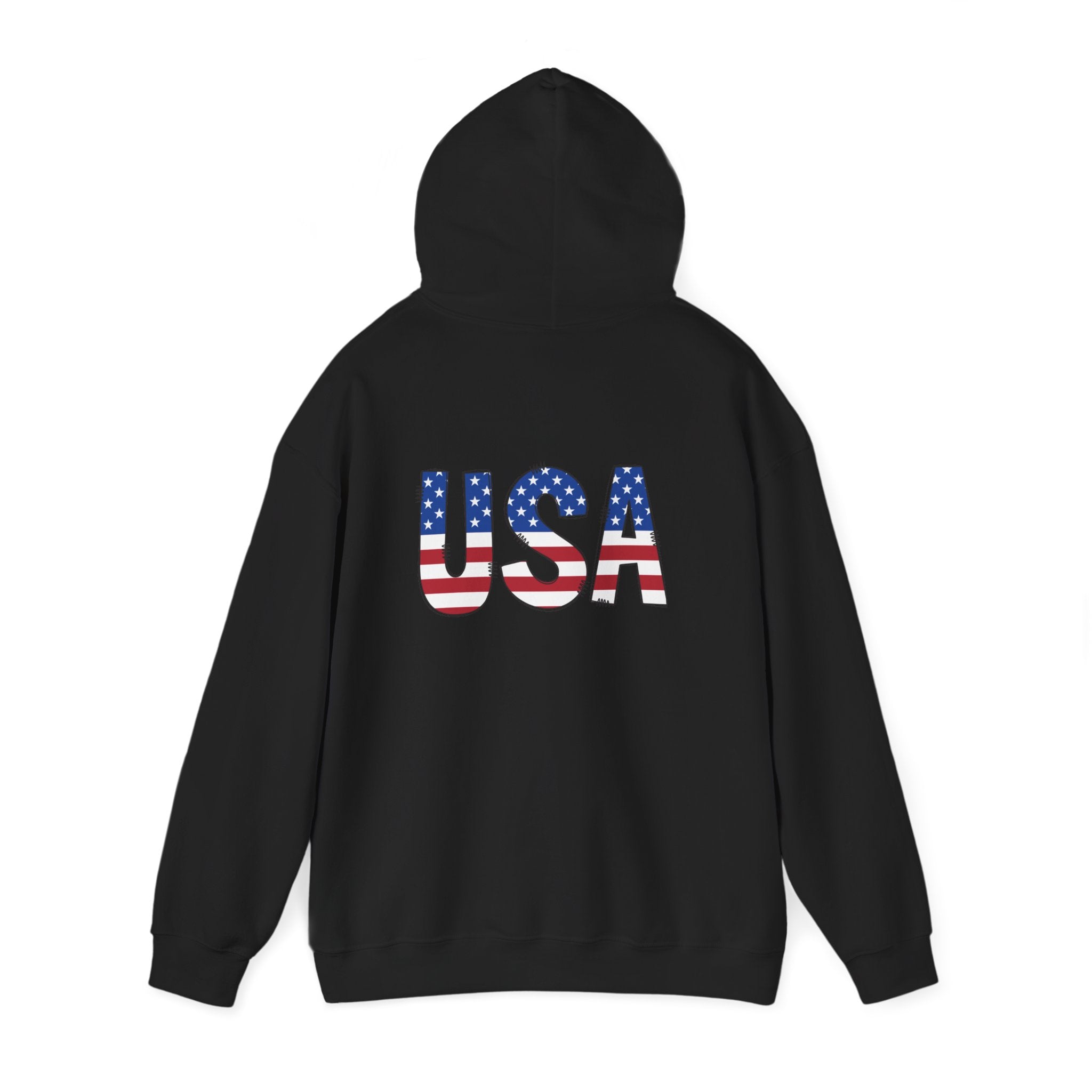 USA Flag Pullover Hoodie — Patriotic American Hoodie for 4th of July & Veterans Day