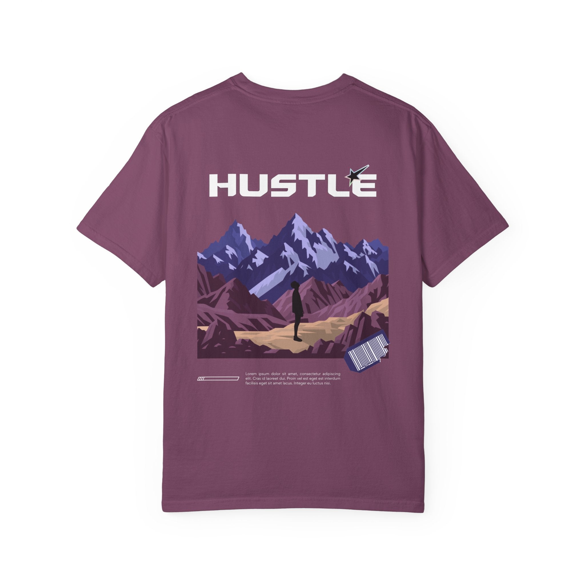 Hustle Mountain T-Shirt — Adventure Motivational Graphic Tee