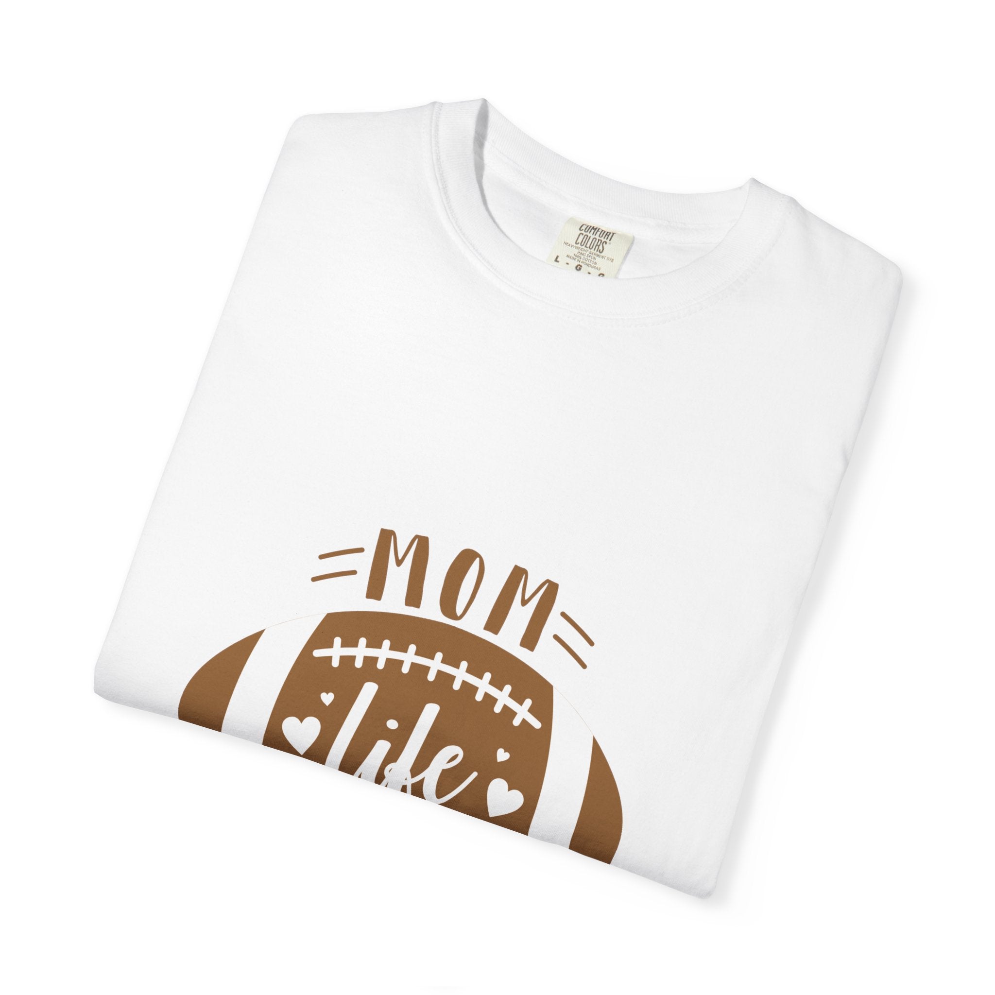Football Mom T-Shirt - "Mom Life Football" Graphic Tee