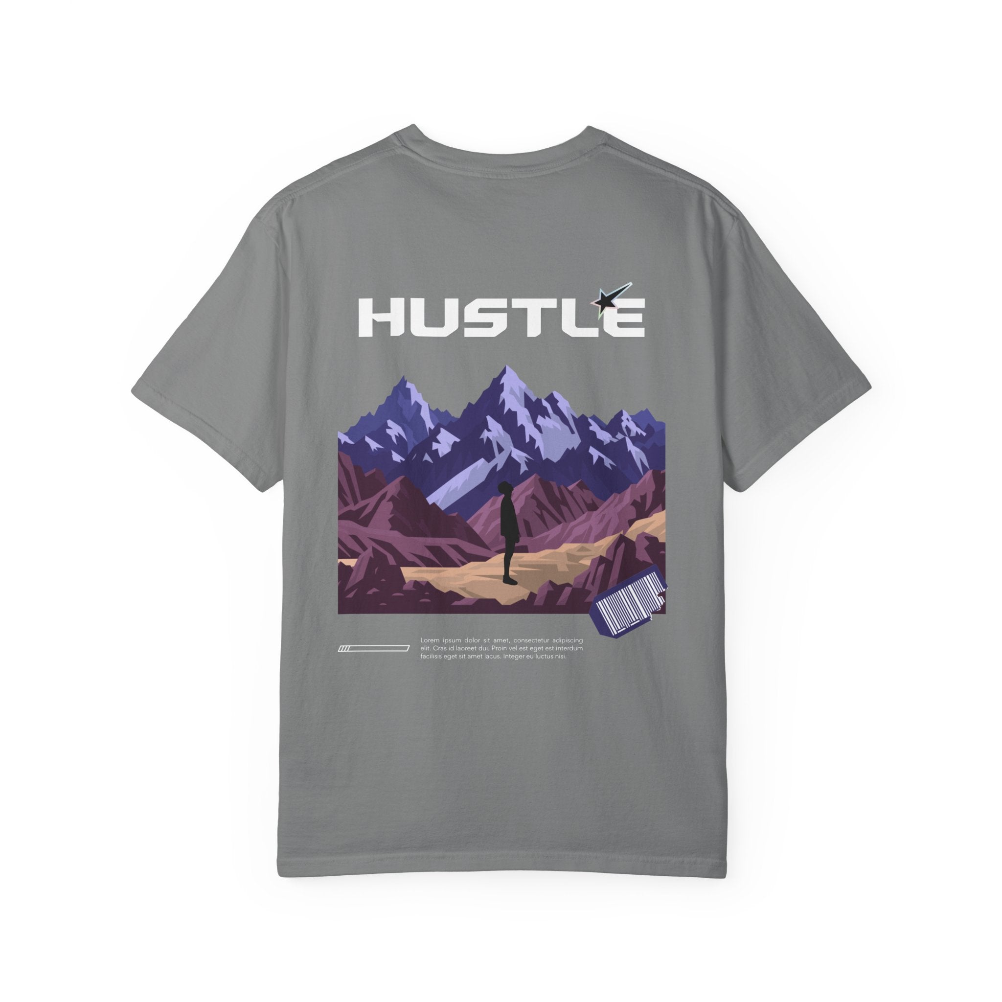 Hustle Mountain T-Shirt — Adventure Motivational Graphic Tee