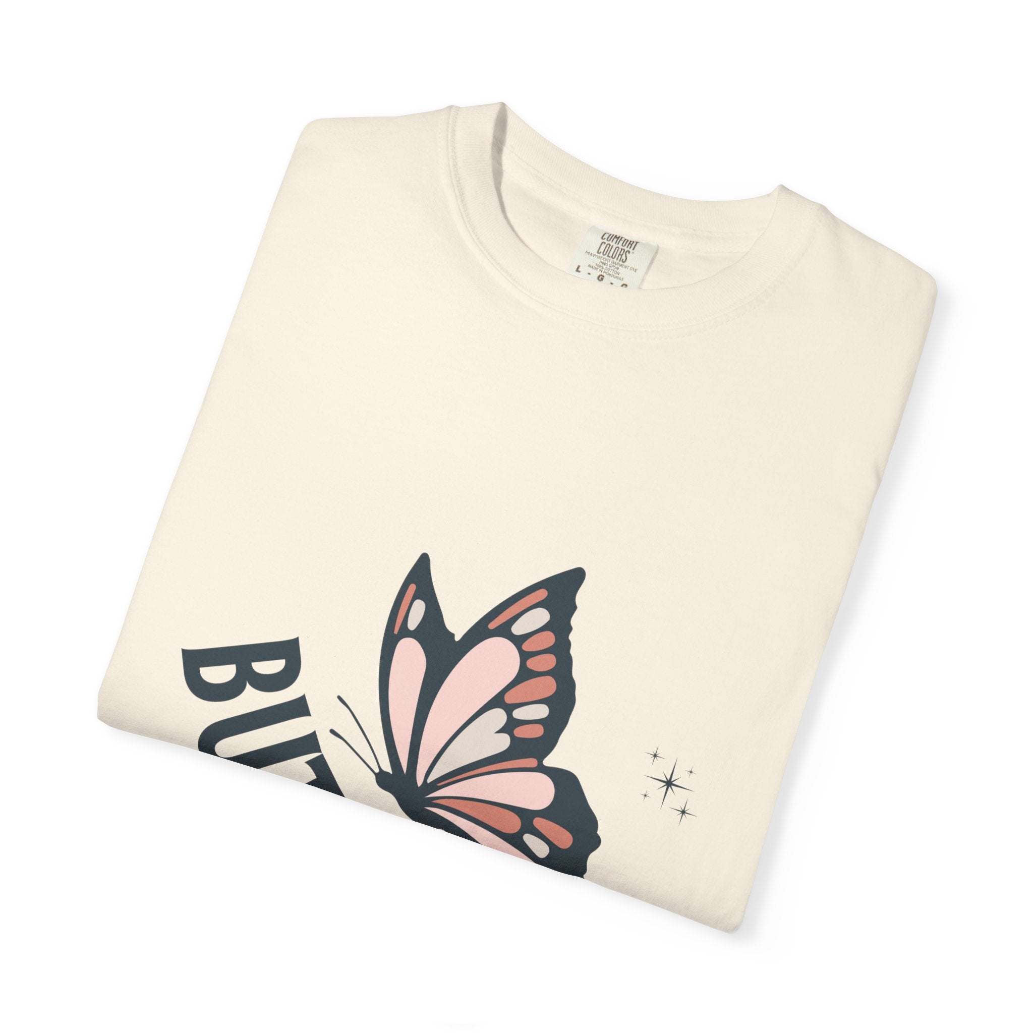 Butterfly Graphic T-Shirt — Pink Monarch Floral Tee