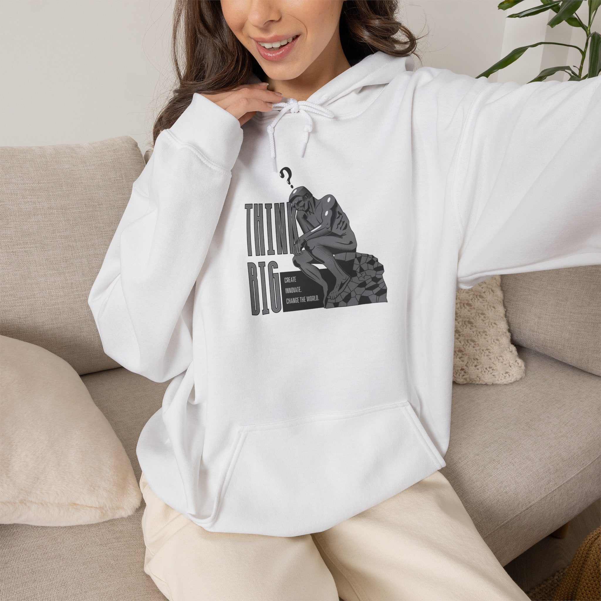 Think Big Hoodie — Motivational Graphic Pullover