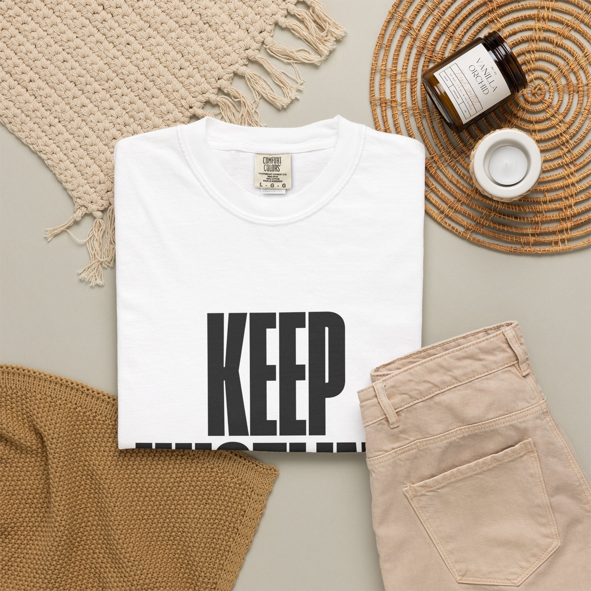 Keep Hustling T-Shirt — Motivational Graphic Tee