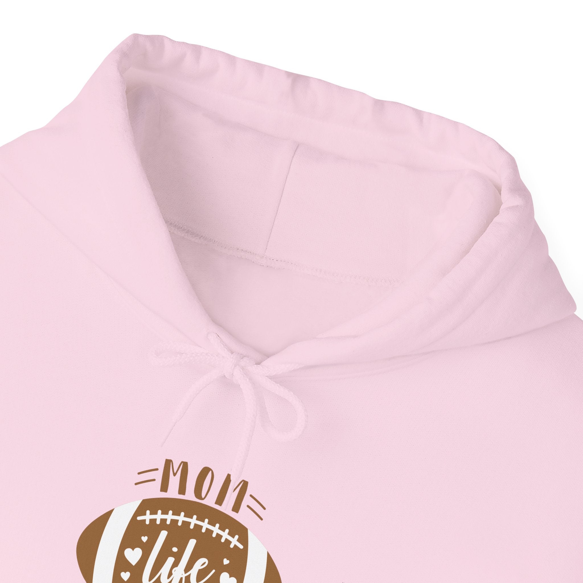 Football Mom Hoodie - "Mom Life Football" Pullover for Game Day