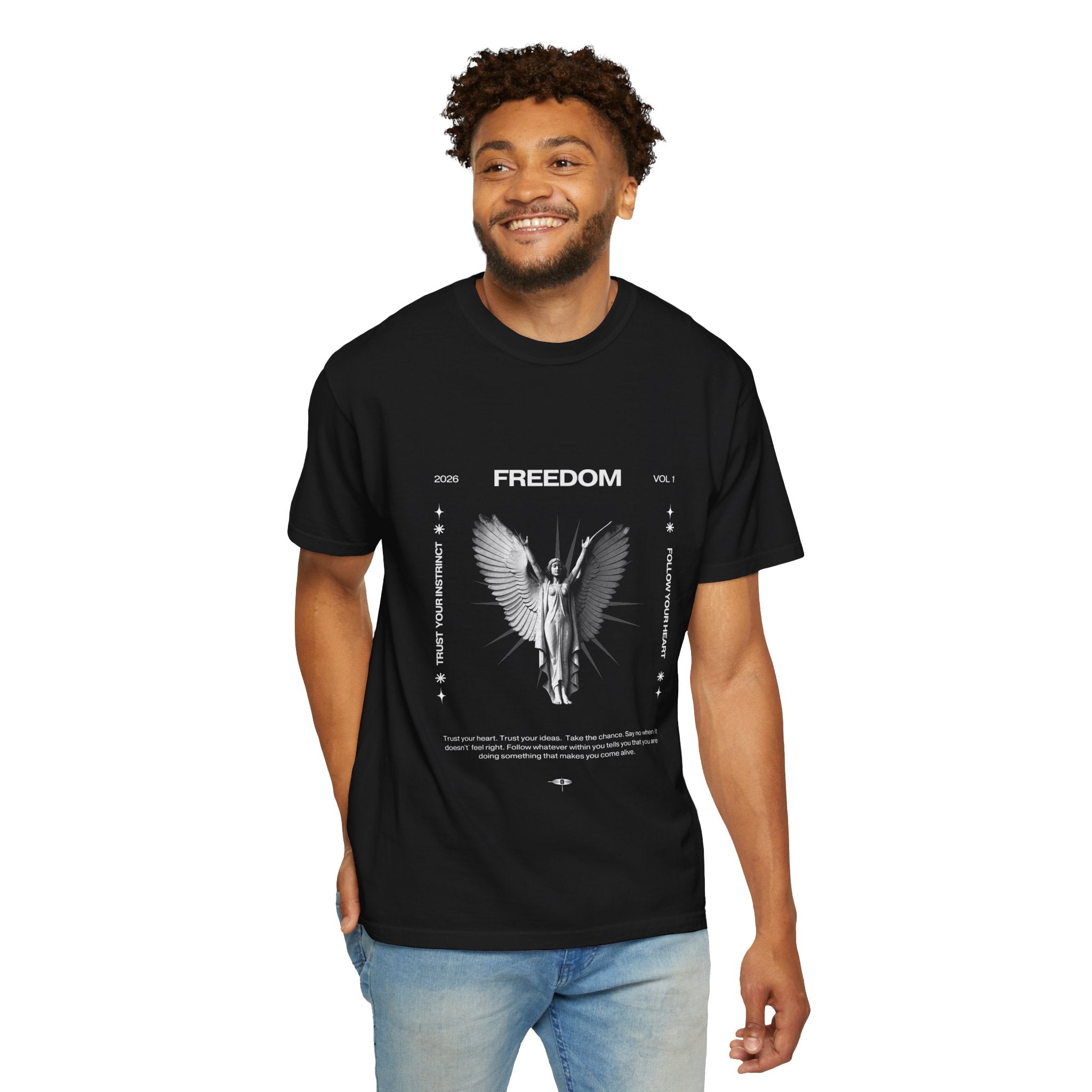 Freedom Angel Graphic T‑Shirt