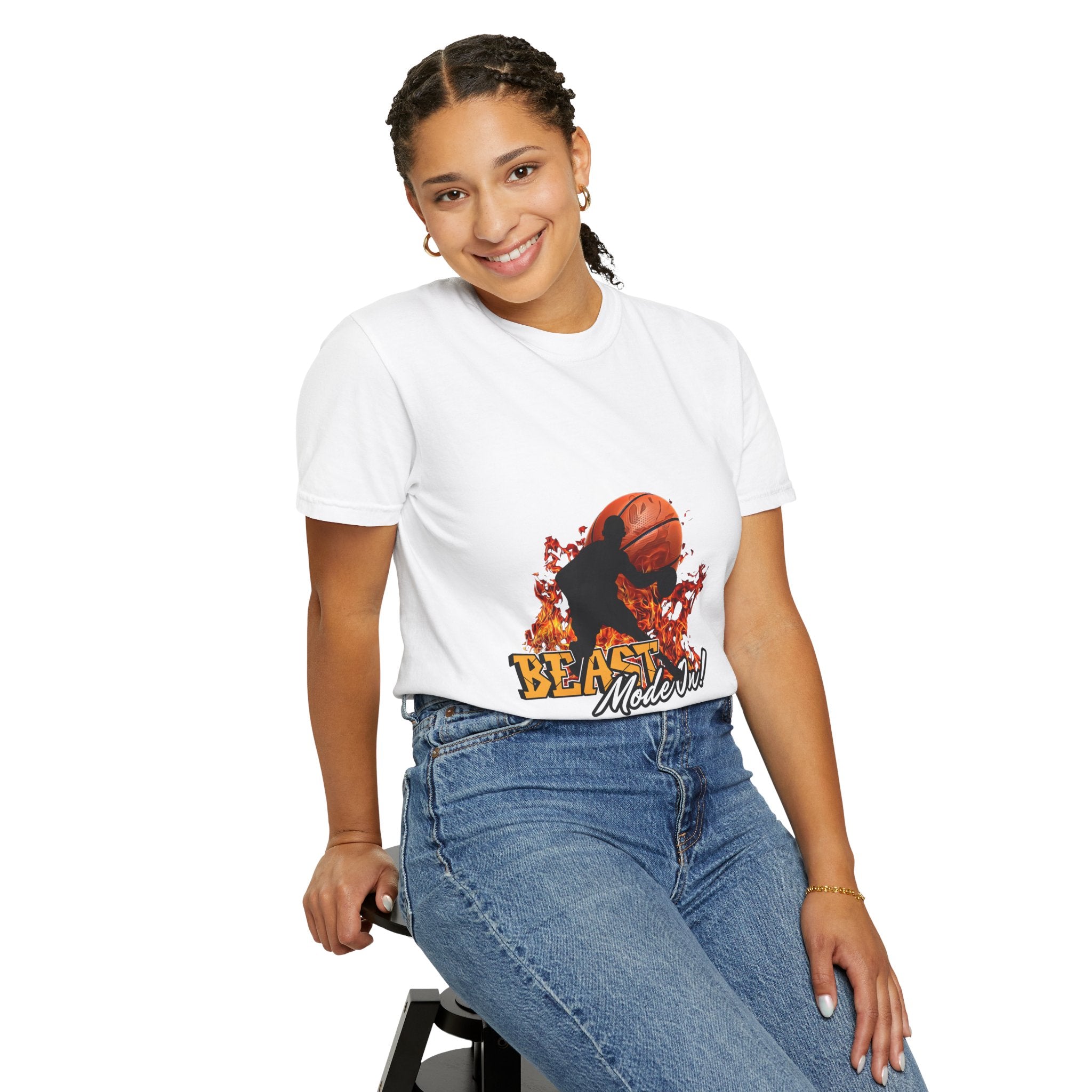 Basketball 'Beast Mode' Tee — Basketball Player Silhouette Graphic T-Shirt