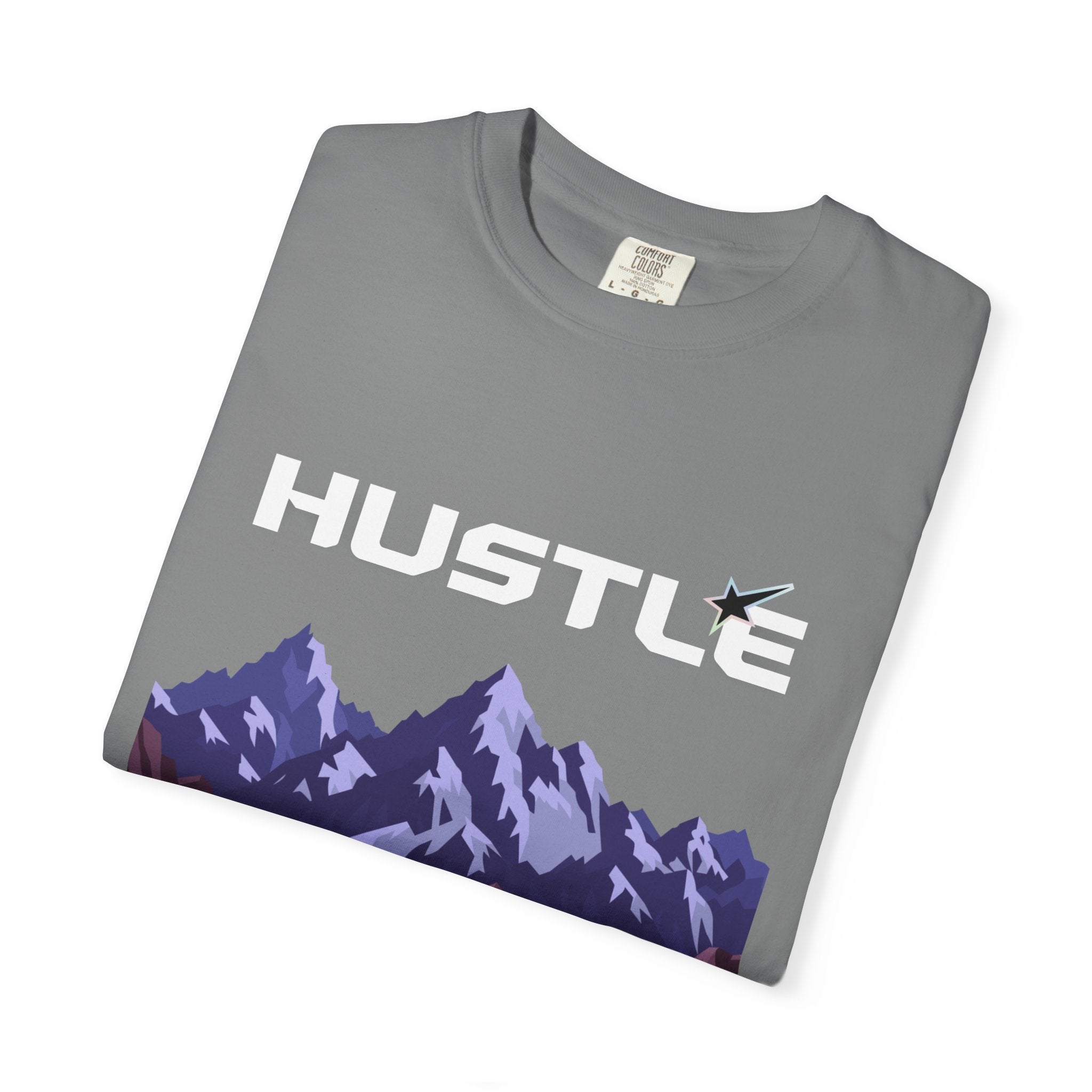 Hustle Mountain T-Shirt — Adventure Motivational Graphic Tee