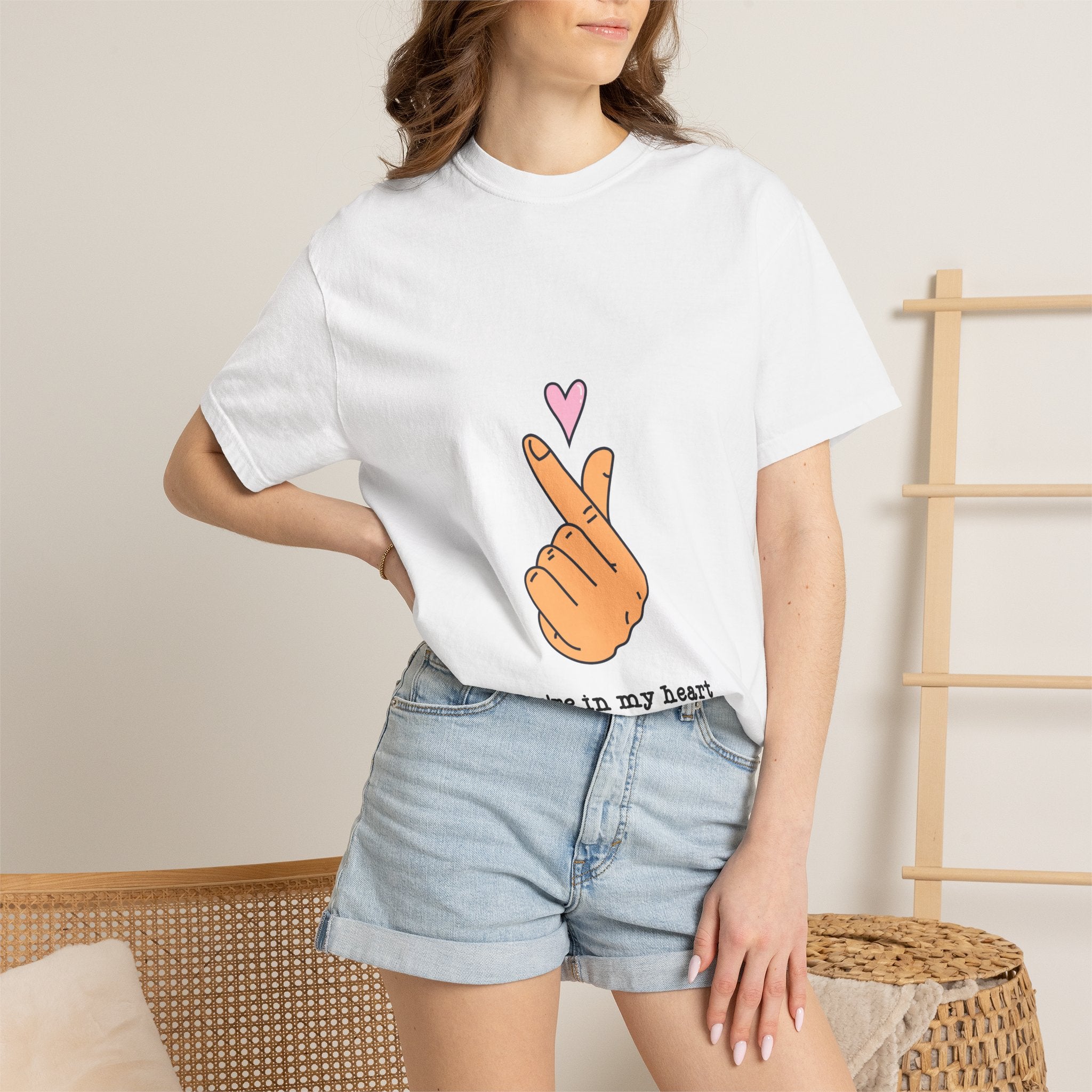 You're In My Heart T-Shirt — Korean Finger Heart Graphic Tee