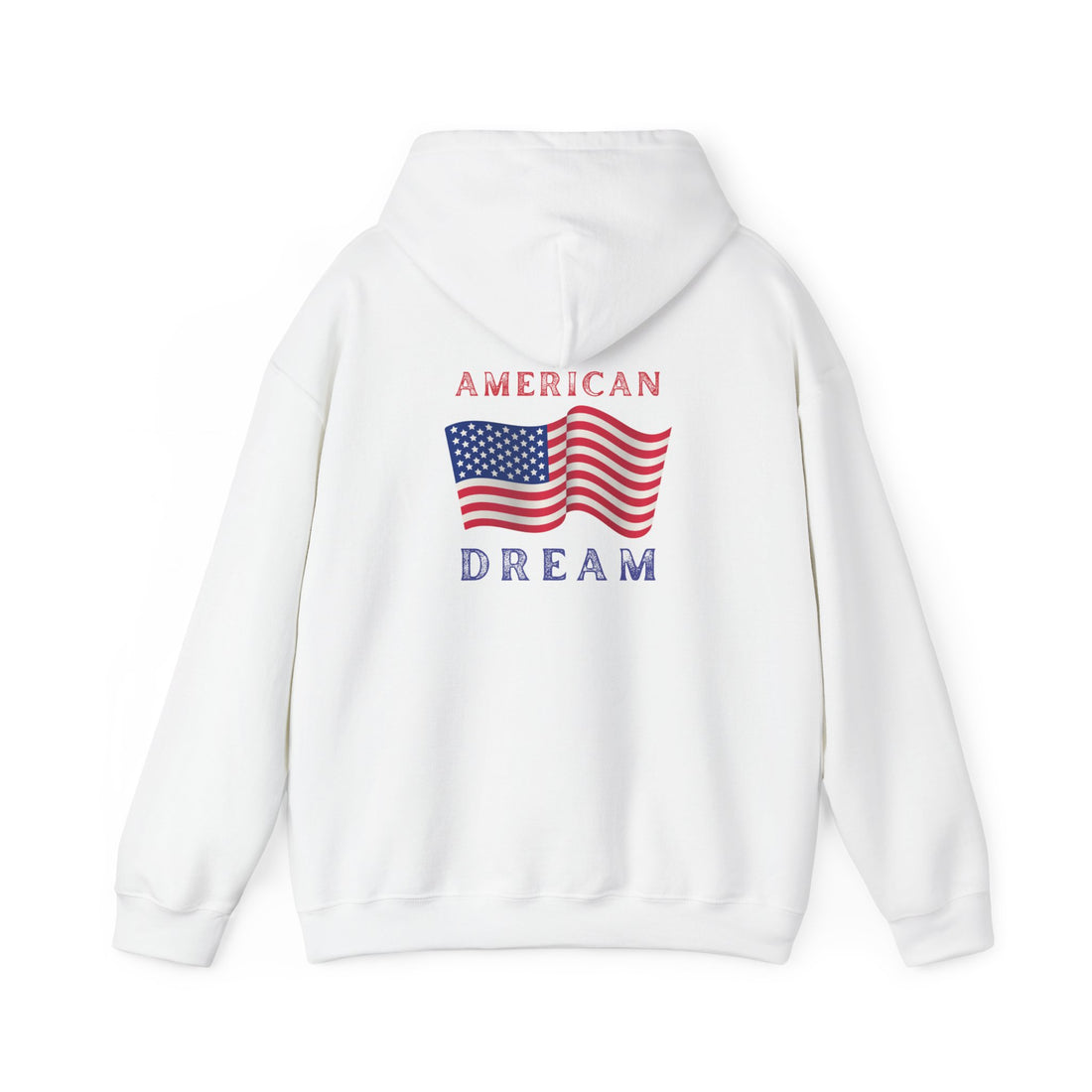 American Dream Hoodie - Vintage USA Flag Pullover