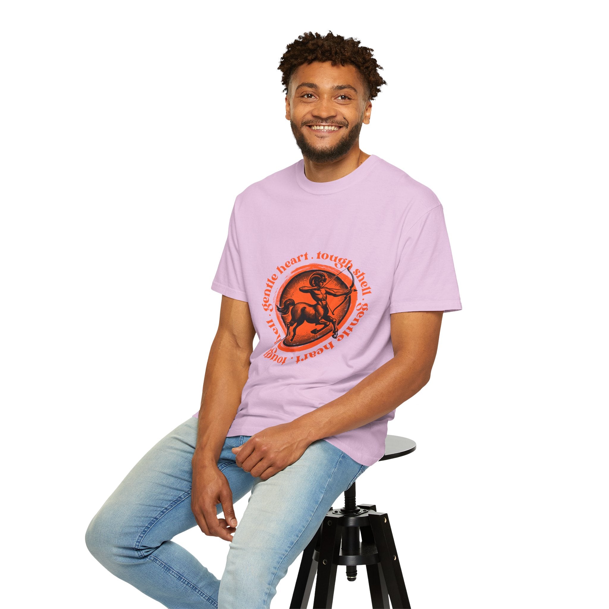 Aries Ram Graphic T-Shirt — "Gentle Heart, Tough Soul" Zodiac Tee