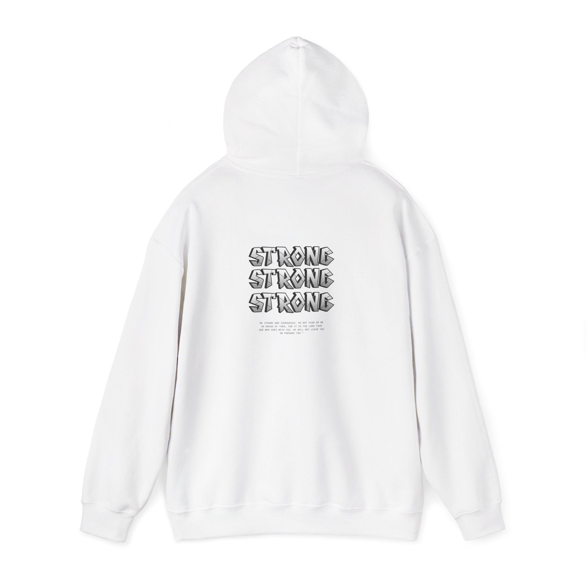 Strong x3 Hoodie — Minimal Motivational Pullover
