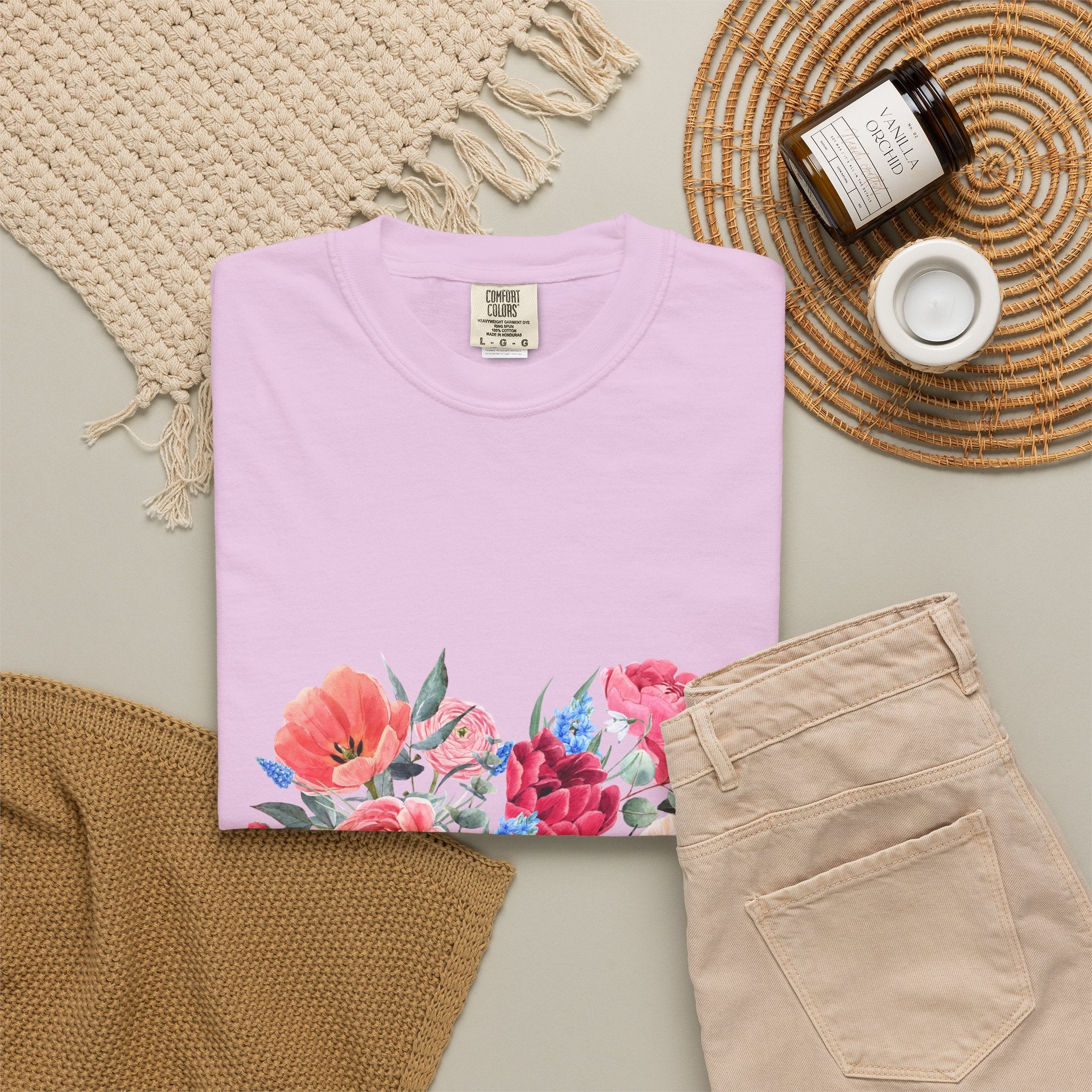 Floral Heart T-Shirt – Watercolor Rose Heart Graphic Tee (Valentine’s Day, Mother's Day)