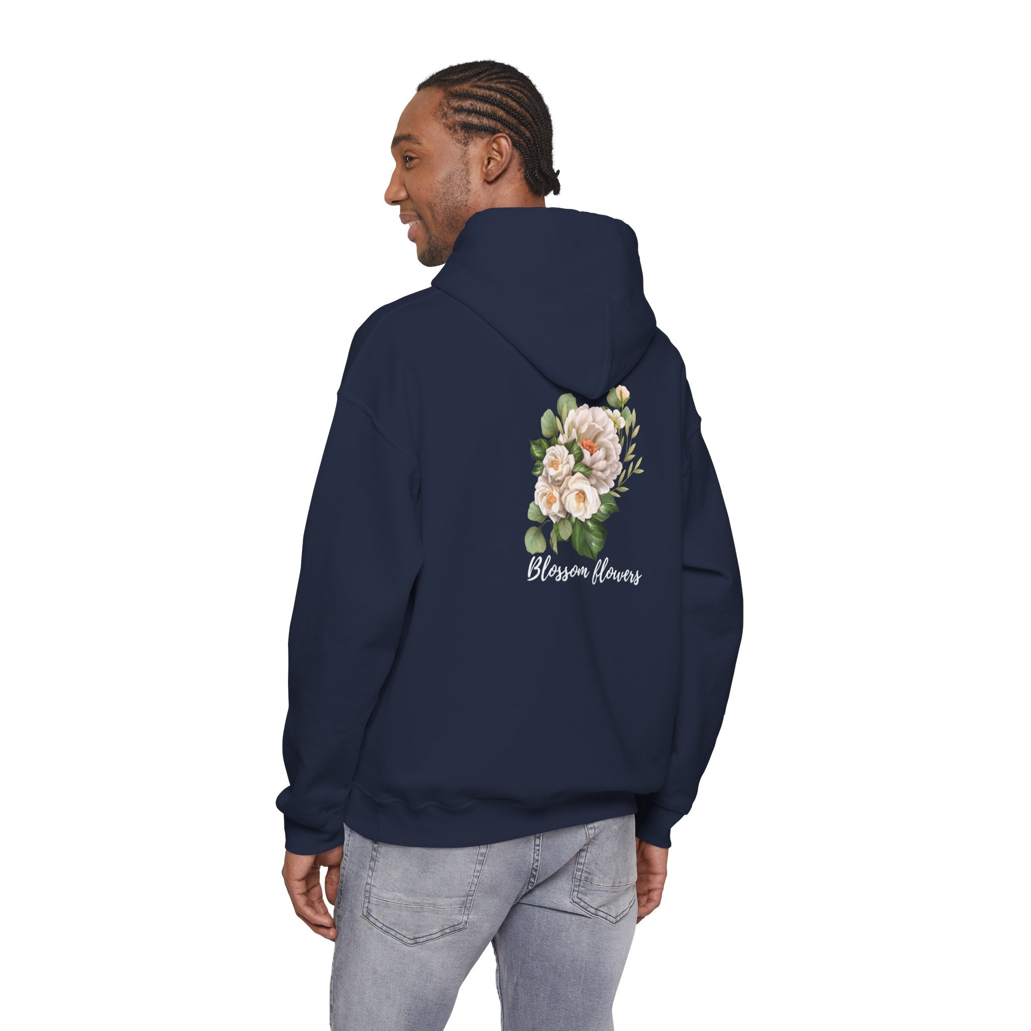 Floral 'Blossom Flowers' Hoodie – Soft Vintage Rose Graphic