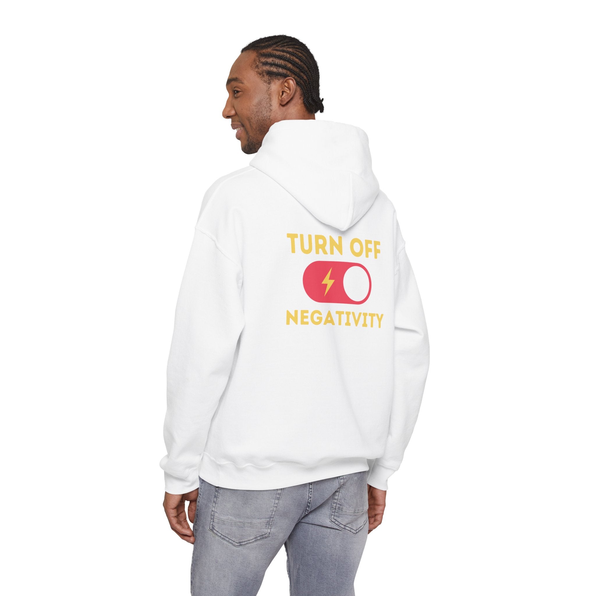 Hoodie - "Turn Off Negativity" Switch Graphic Hoodie