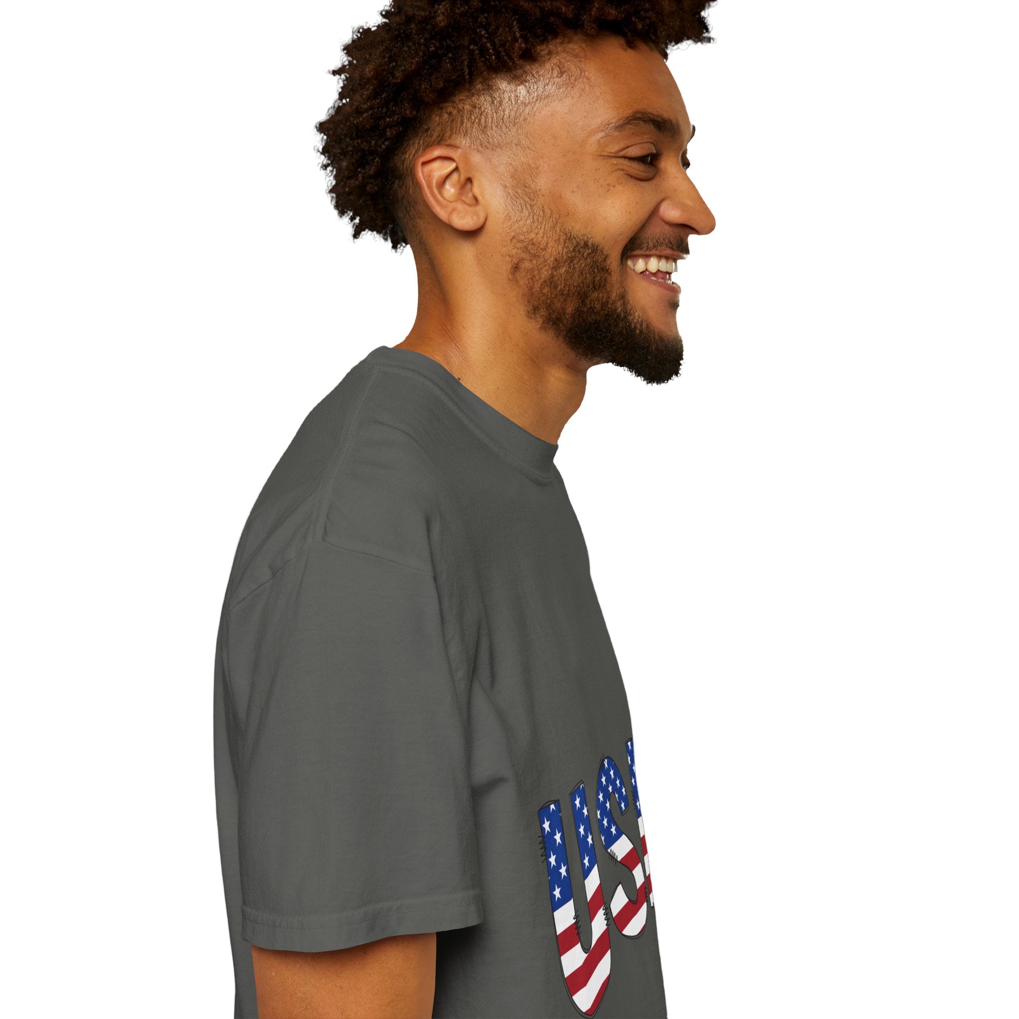 USA Flag Graphic T-Shirt — Patriotic Fourth of July Tee