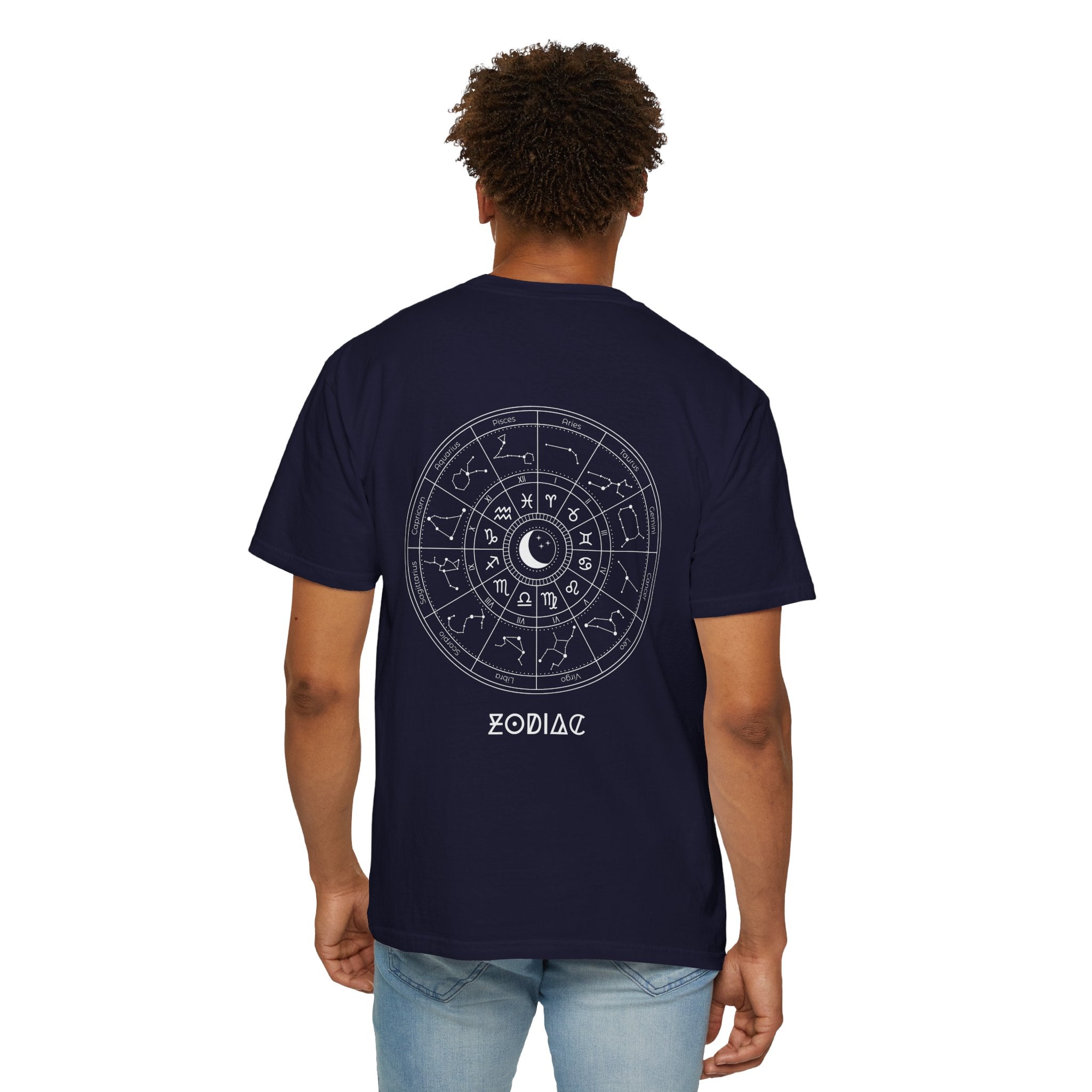 Zodiac Wheel T-Shirt — Astrological Moon & Signs Graphic Tee