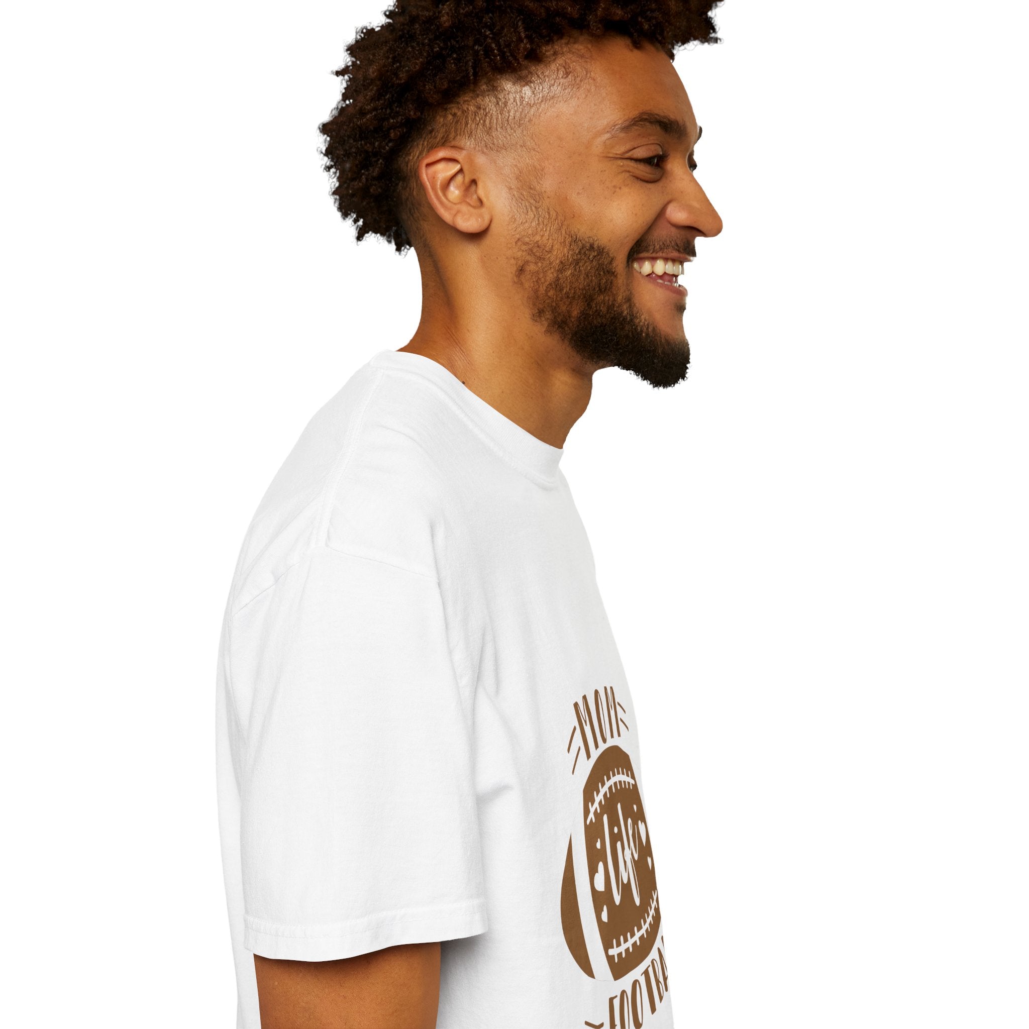 Football Mom T-Shirt - "Mom Life Football" Graphic Tee