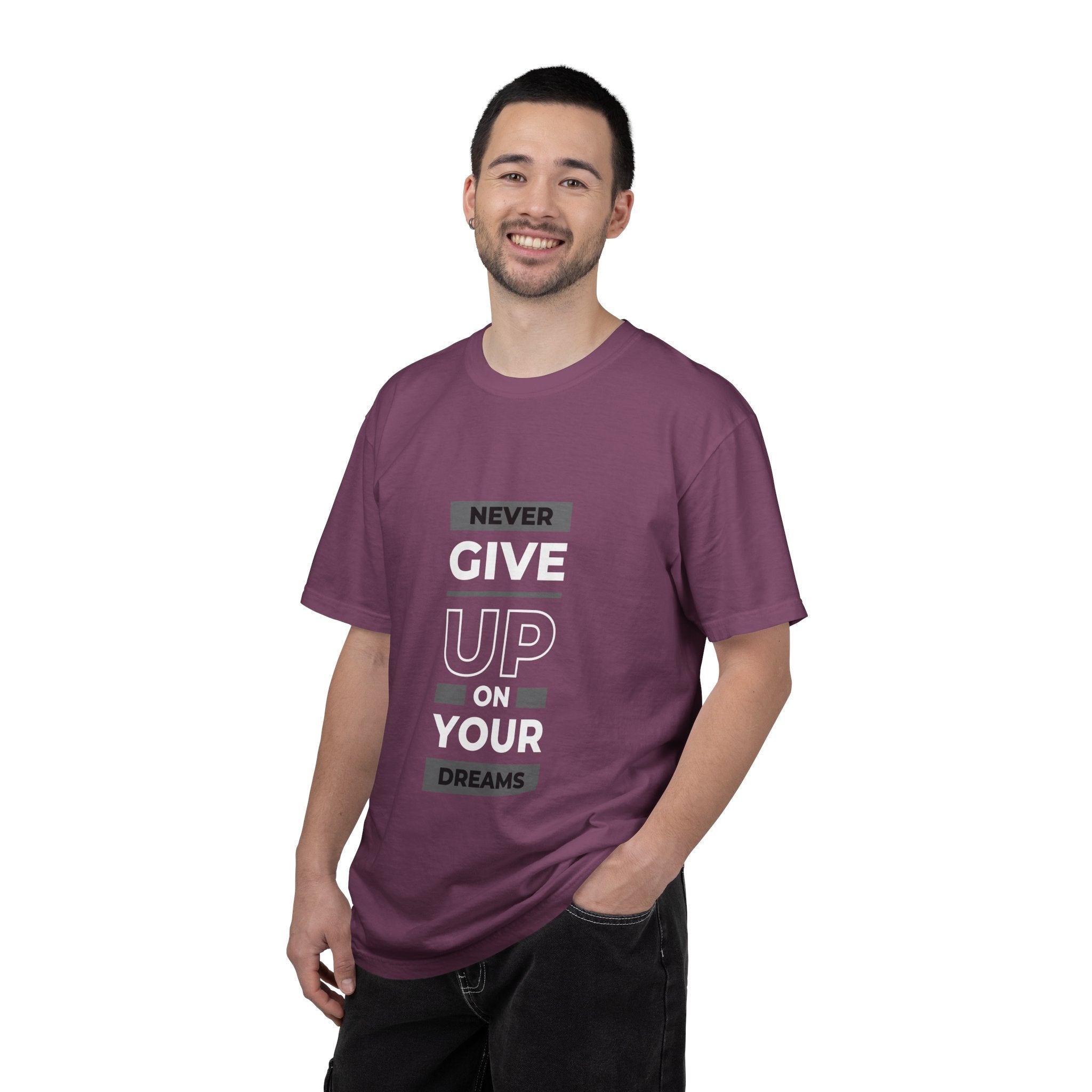 Never Give Up On Your Dreams T-Shirt — Motivational Graphic Tee