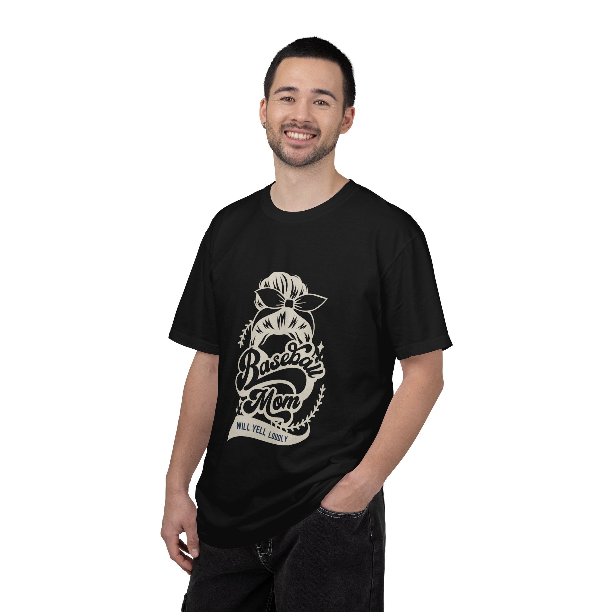 Baseball Mom T-Shirt — 'Baseball Mom Will Yell Loudly' Graphic Tee
