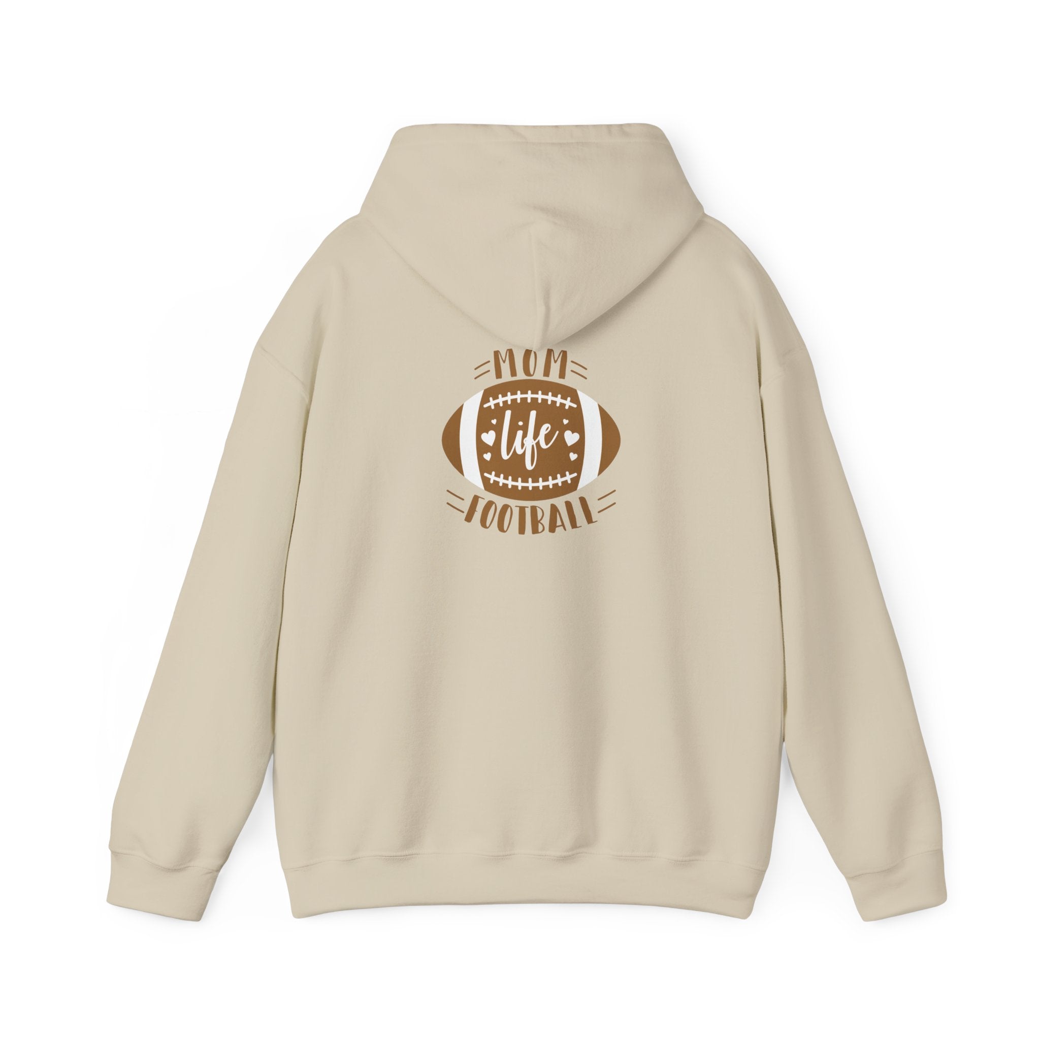 Football Mom Hoodie - "Mom Life Football" Pullover for Game Day