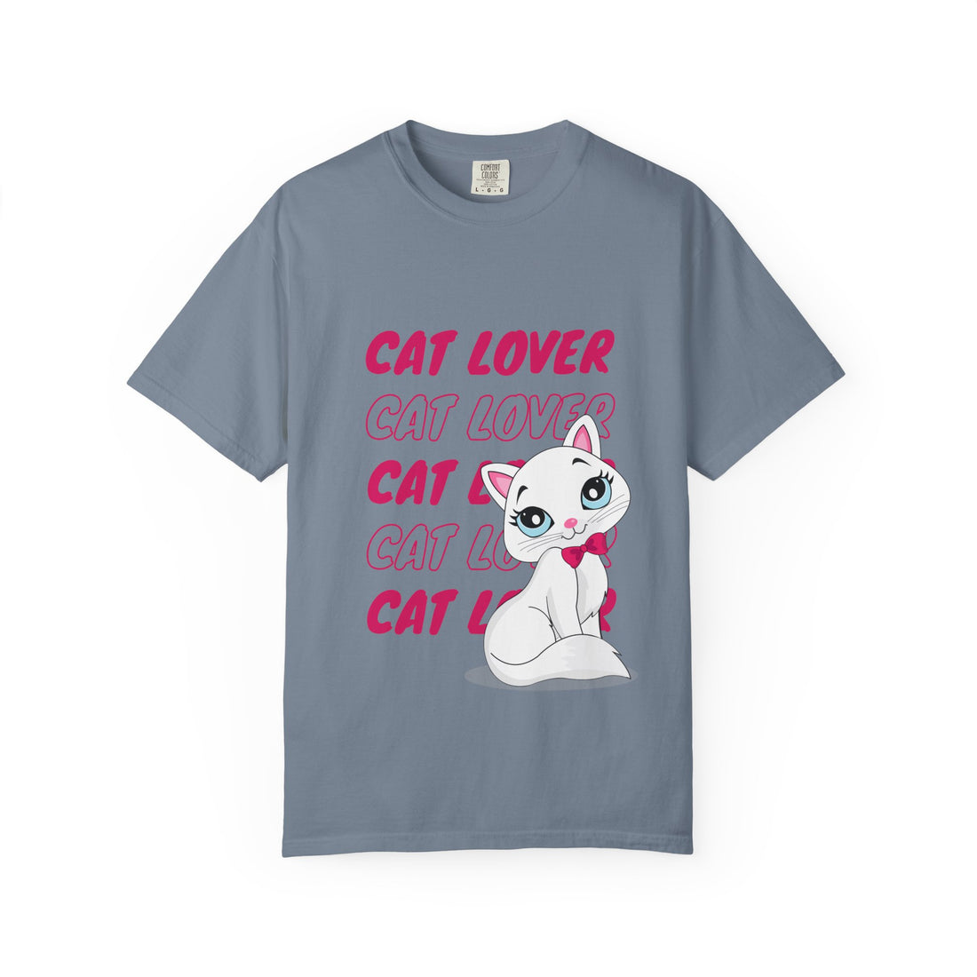 Cat Lover T-Shirt — Cute White Kitten Graphic Tee for Cat Moms & Fans