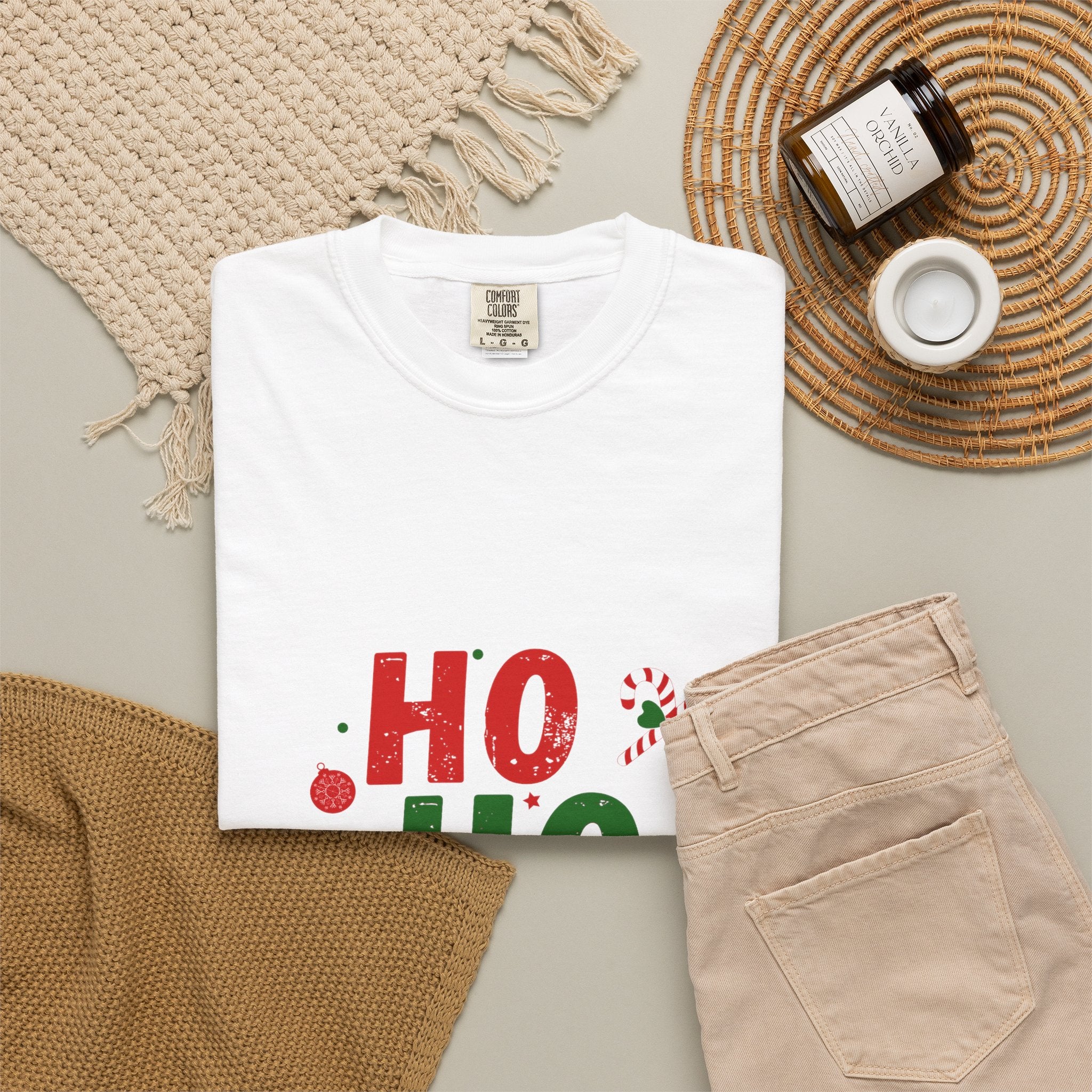 Ho Ho Ho Christmas T‑Shirt — Festive Holiday Graphic Tee