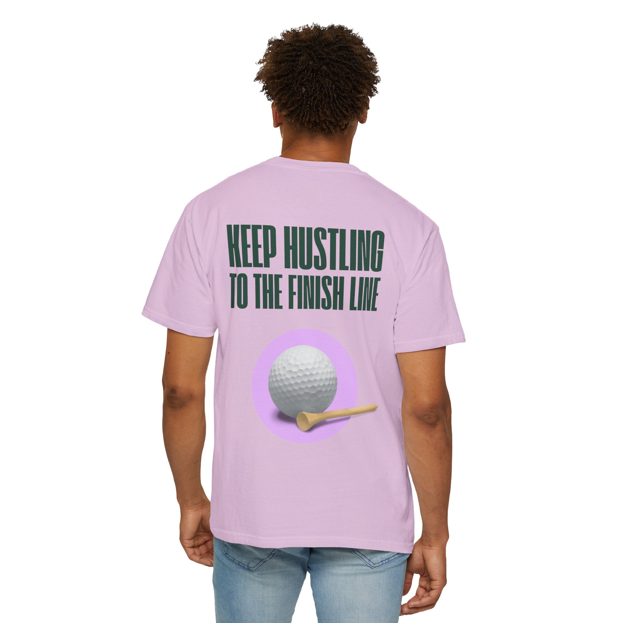 Keep Hustling to the Finish Line Golf T‑Shirt