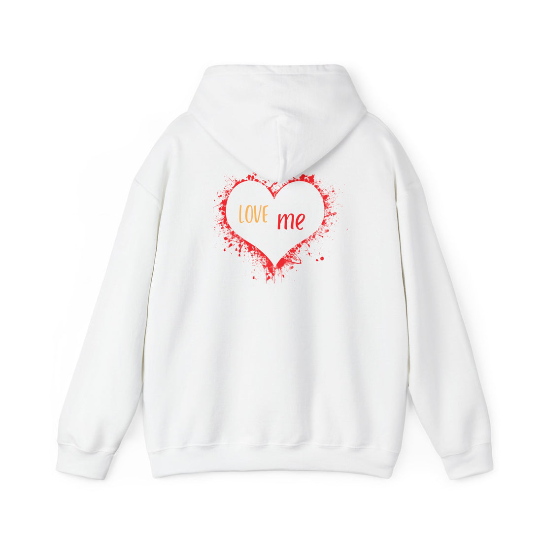 Love Me Hoodie — Pink Heart Graphic Valentine's Sweatshirt